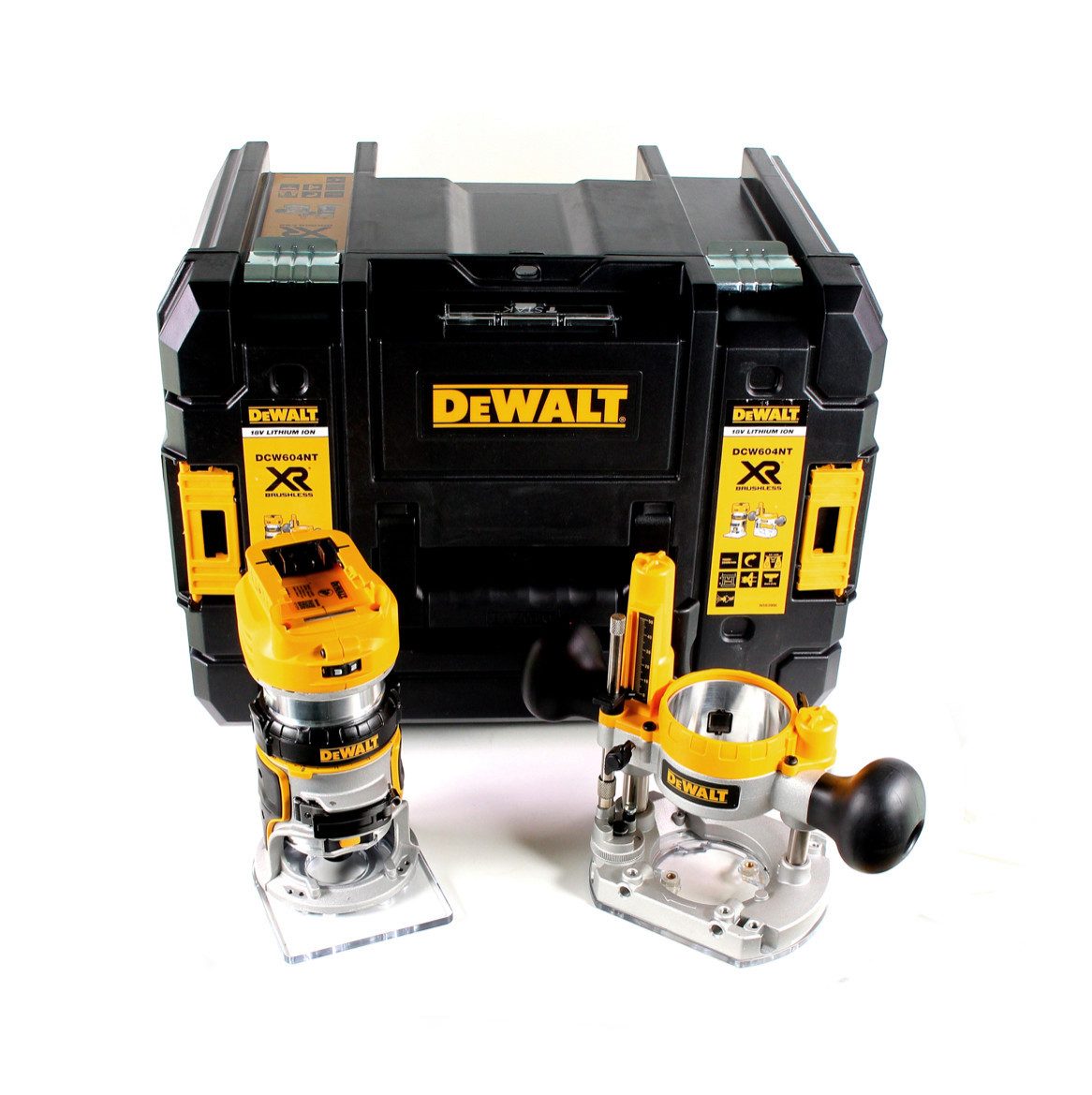 DeWalt Oberfräse DCW 604 NT Akku Kombifräse 18 V 55 mm + TSTAK - ohne Akku und Ladeger