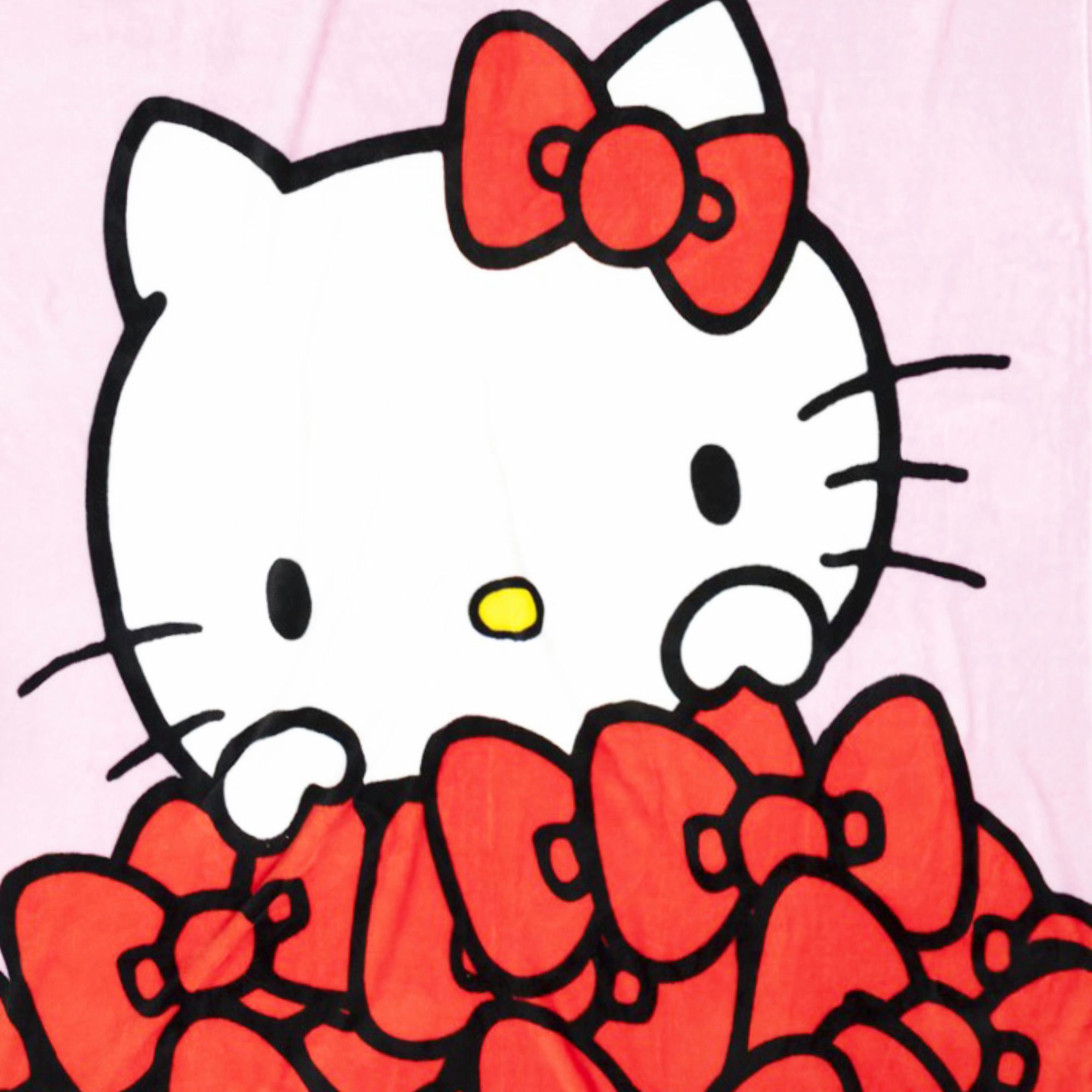 Wohndecke Hello Kitty Flanell Decke warme XL Kuscheldecke 130x160 cm, Hello günstig online kaufen