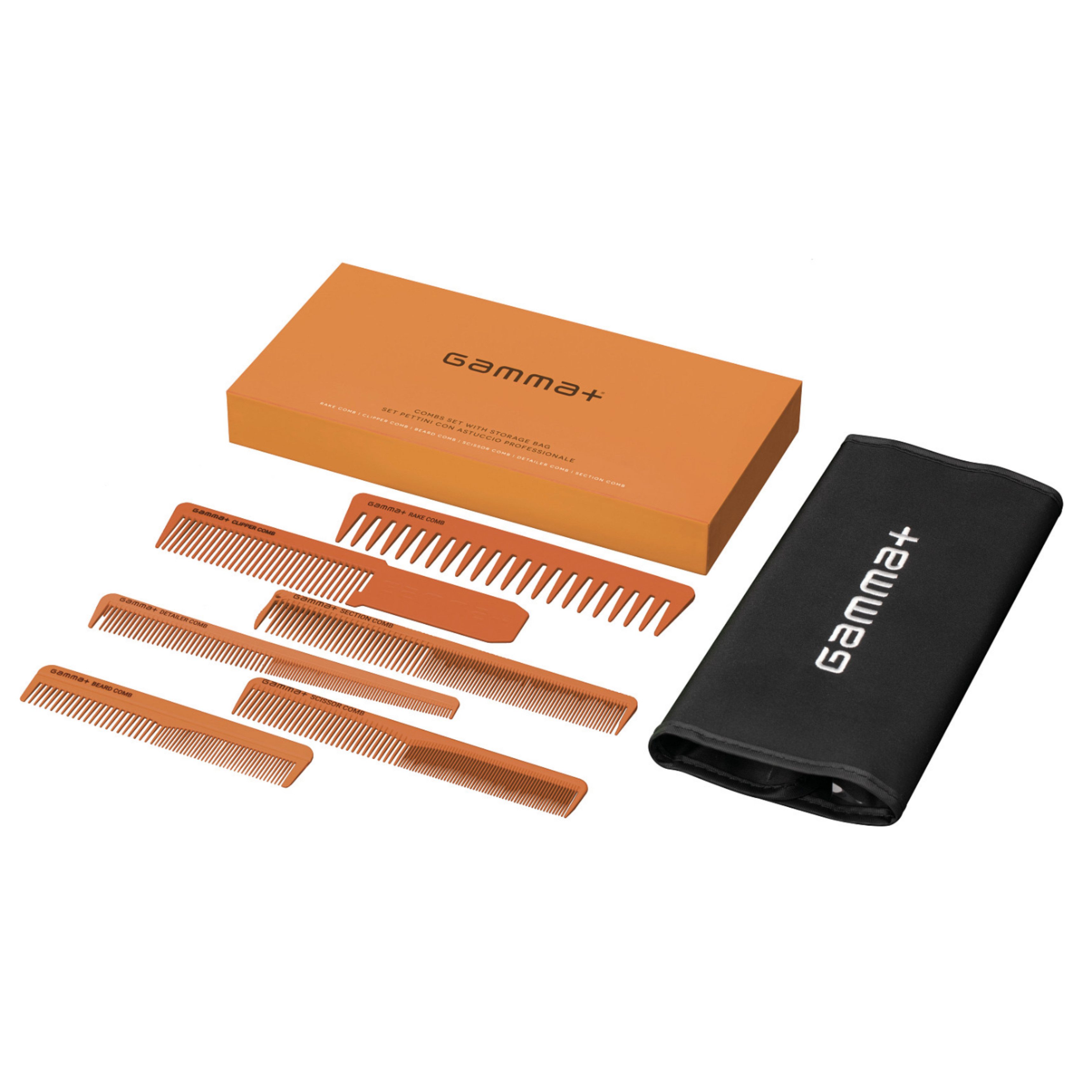 GAMMA+ Haarkamm Gamma+ Kamm-Set Orange