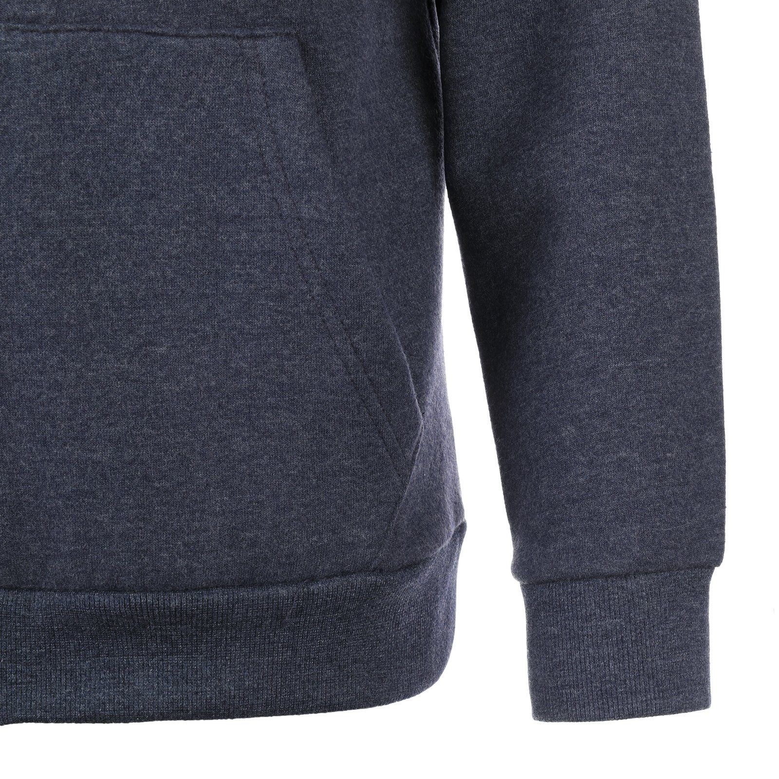 modAS Kapuzensweatjacke 40712 Damen Kapuzenjacke uni - Hoodie-Jacke mit Kapuze und Reißverschluss