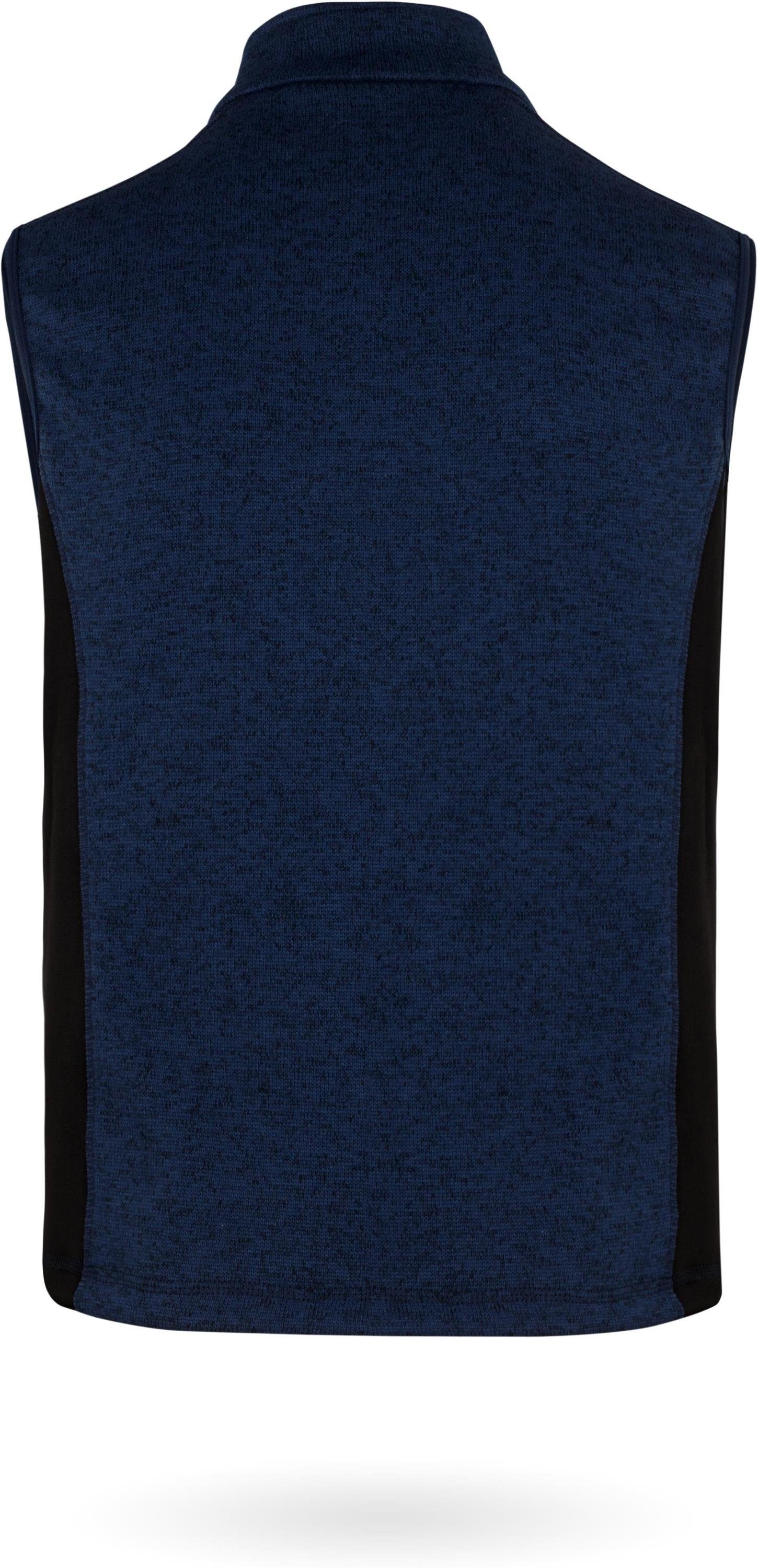 normani Fleeceweste Herren Strick-Fleeceweste Shamattawa Winterweste mit Seitentaschen und Neopren - Ärmellose Strickweste – Bild 5 von 5