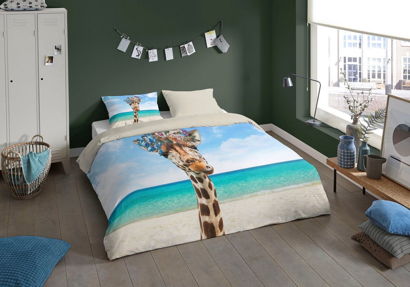 Wendebettwäsche »Cool Giraffe«, PURE luxury collection, mit Giraffe-HomeTrends