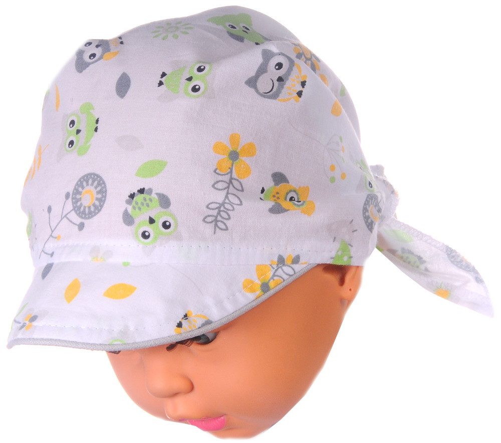 La Bortini Kopftuch Baby Kinder Bandana Tuch mit Schirm Schirmmütze Kopfbedeckung