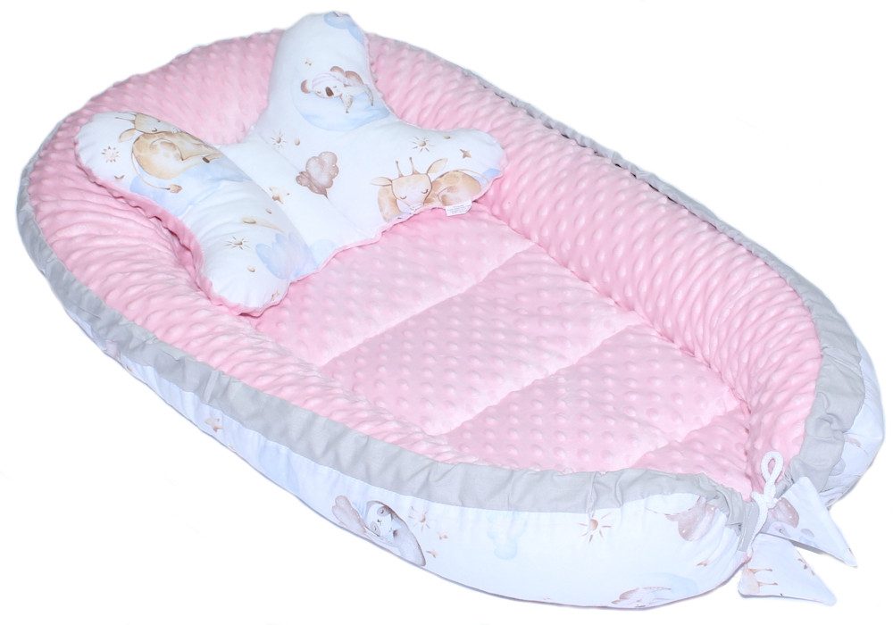 Primawela Bettnestchen Baby MINKY Nestchen Kokon Kuschelnest Kissen Decke S günstig online kaufen