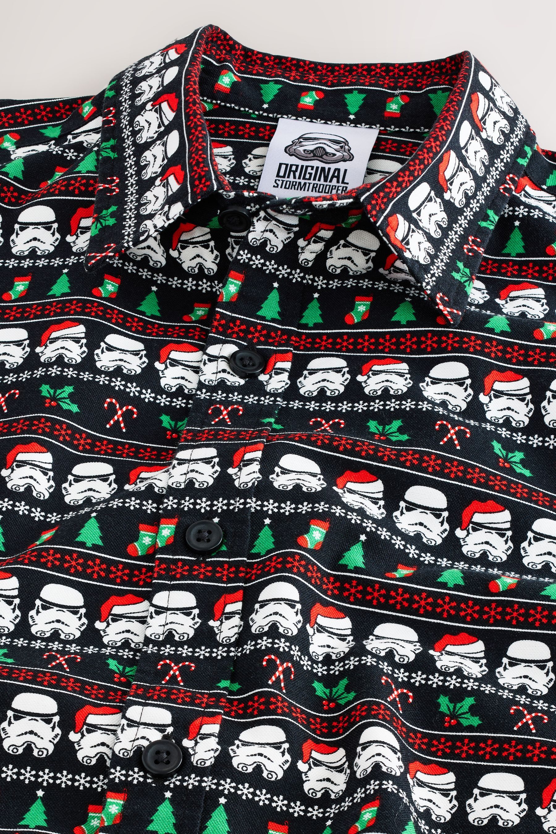 Next Langarmhemd Langarmhemd mit Weihnachtsmotiv, Stormtrooper (1-tlg)