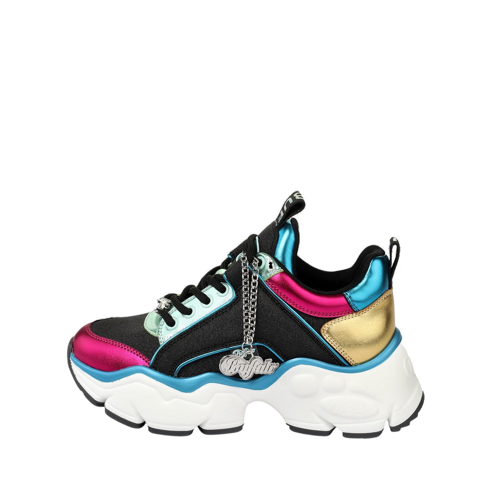 Buffalo 1636584 Binary Glam L Pink Green Sneaker