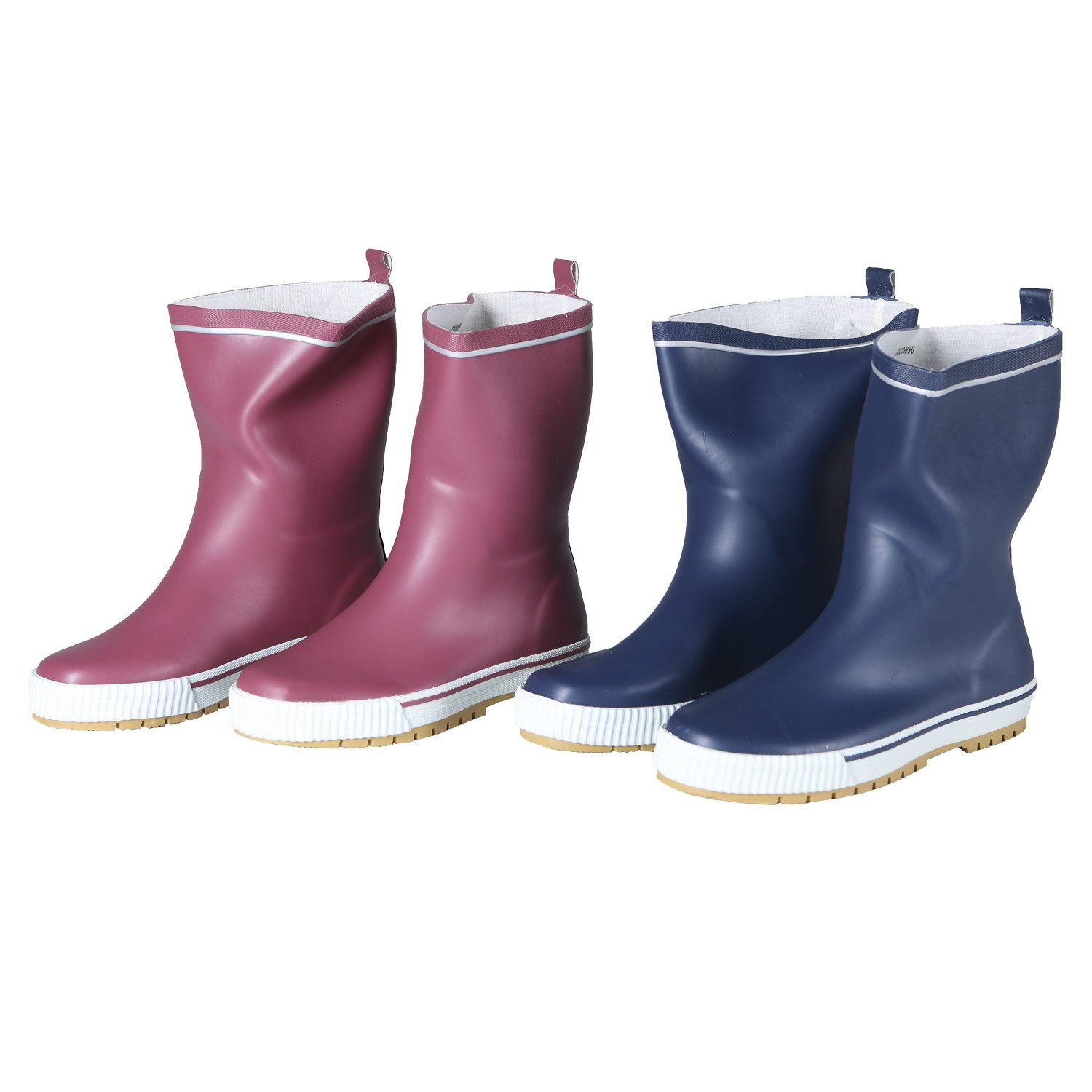 Home4Living Damen Gummistiefel Blau/Flieder – Wasserdichte Regenstiefel Gum günstig online kaufen