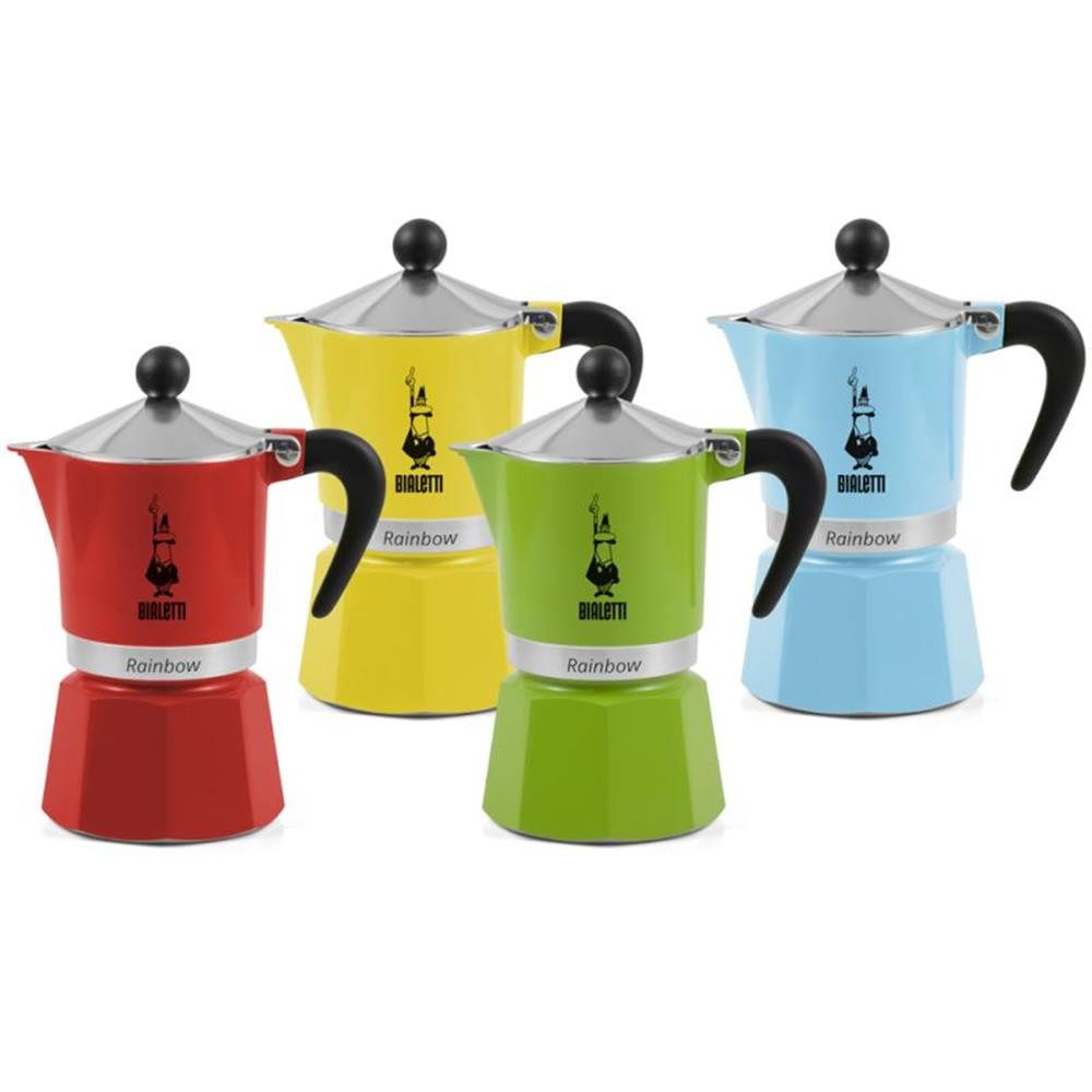BIALETTI Espressokocher, in Gelb, für 1 Tasse