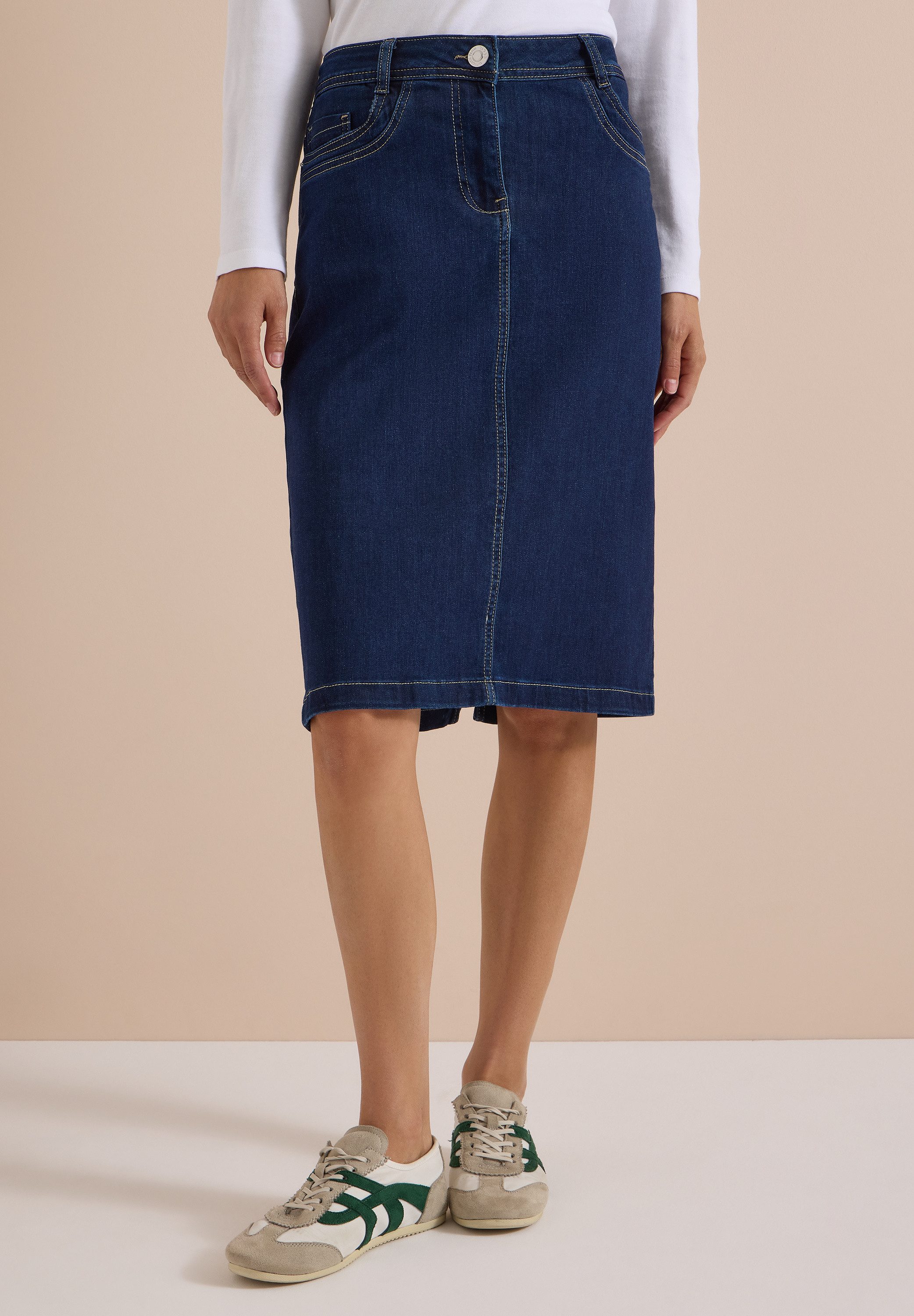 CECIL Jeansrock 5-Pocket-Style