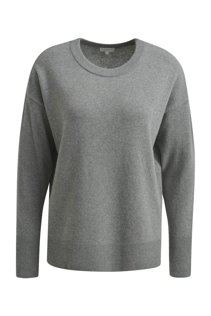 Milano Italy Strickpullover PULLOVER W ROUNDNECK, OVERSIZED SHO