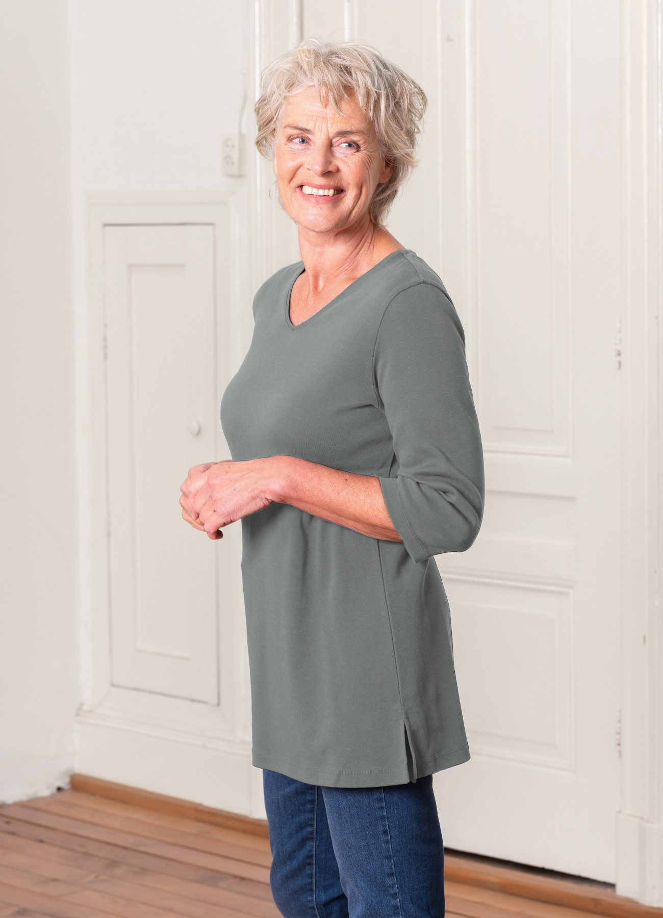 Heidekönigin Longshirt Longshirt Pure Cotton