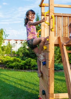 FUNGOO Spielturm TIPTOP, mit Rutsche & Kletterwand