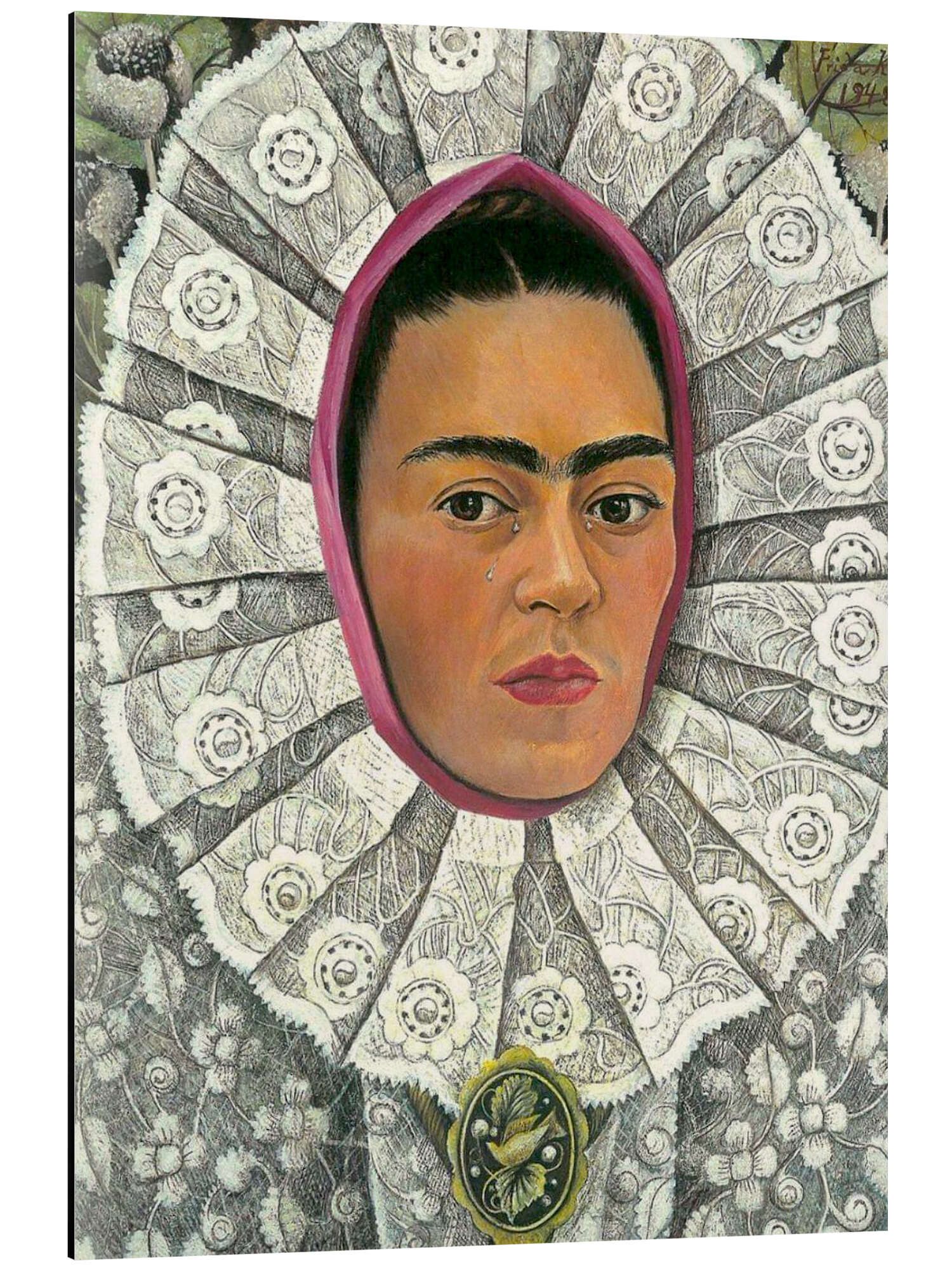 Posterlounge Wandbild Selbstporträt als Tehuana, Frida Kahlo, erhältlich als Poster, Leinwandbild, Wandsticker oder Acrylglasbild