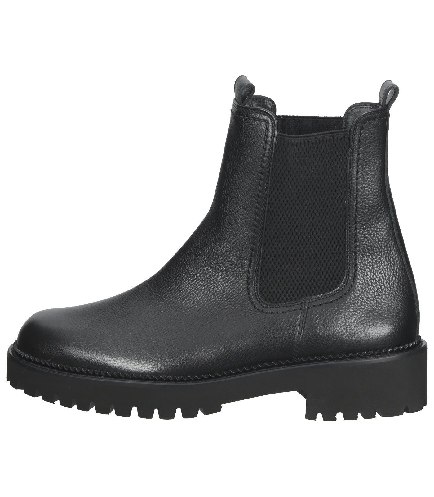 Stiefelette Paul Green Glattleder Ankleboots Schwarz