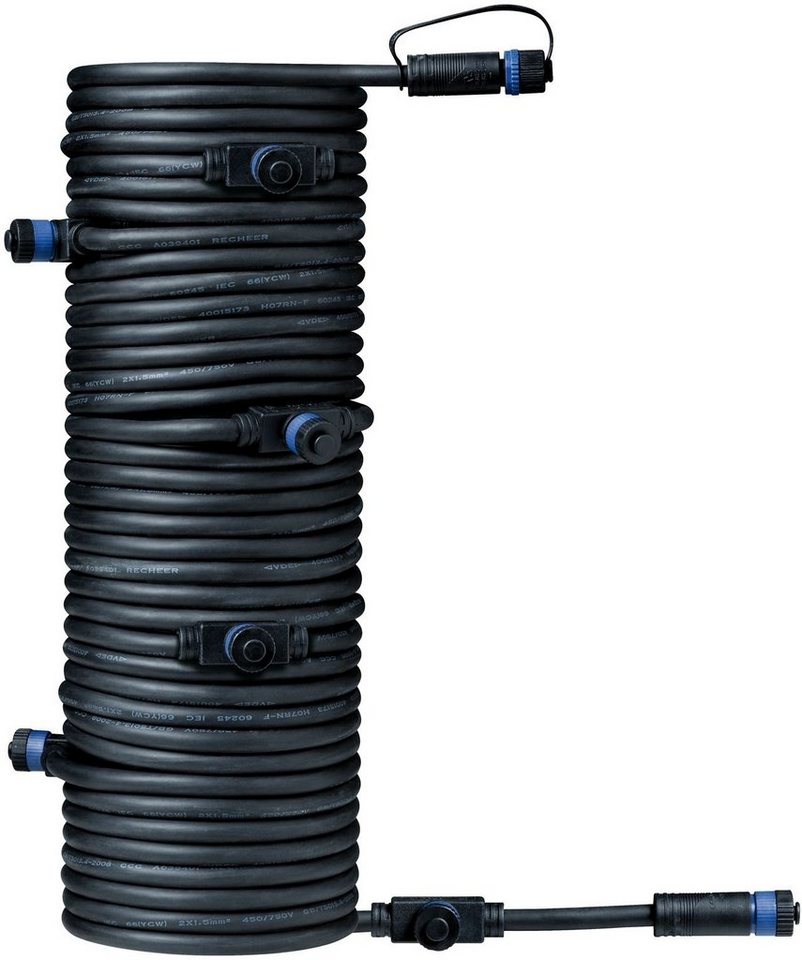 Thumbnail - Paulmann Outdoor Plug&Shine 15m IP68 Lampen-Verbindungskabel, (1500 cm), 1 in - 7 out