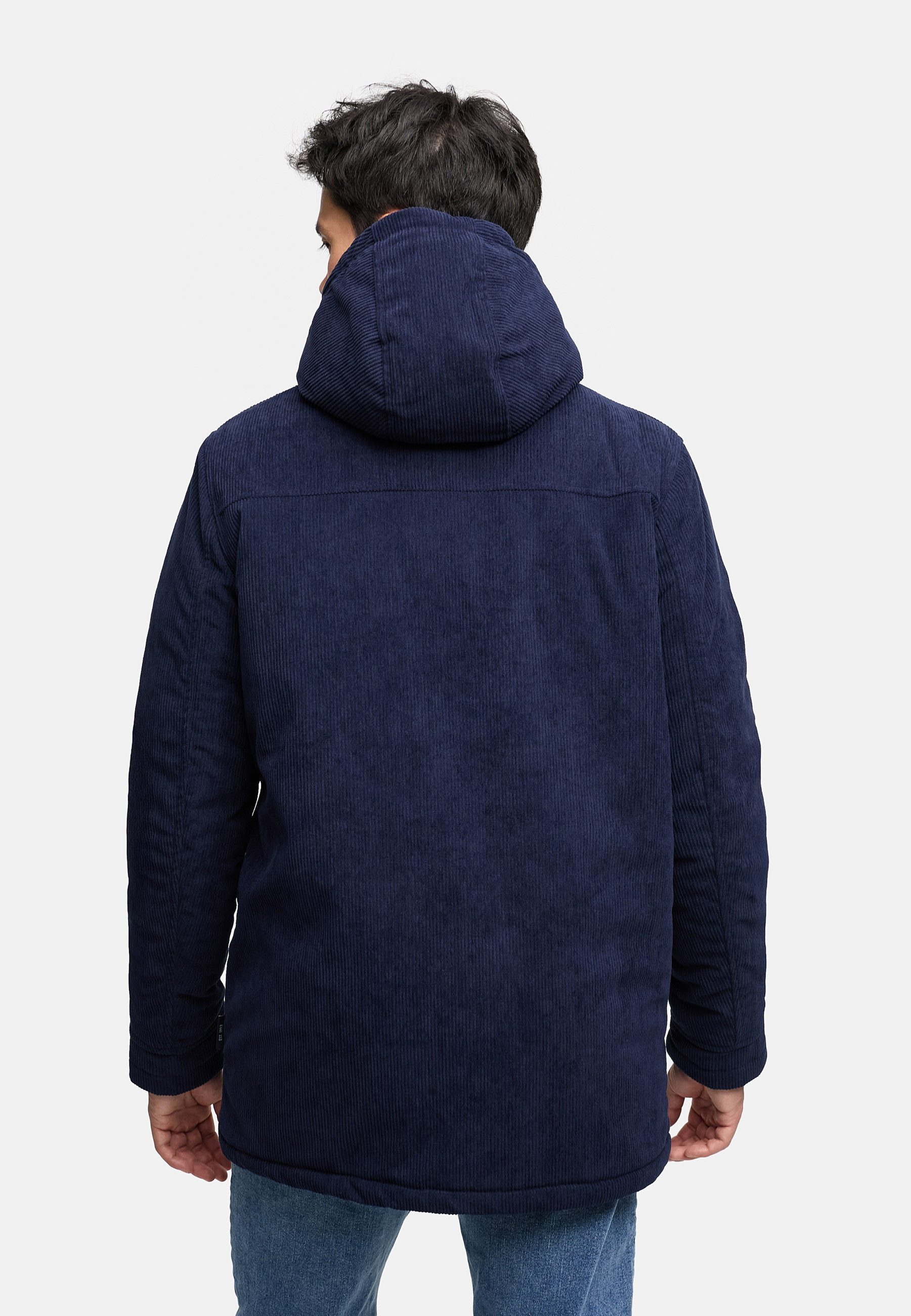 Indicode Winterjacke Herren INLedley Jacke Winter Herrenjacke Mit warmem Teddyfutter und verstellbarer Kapuze