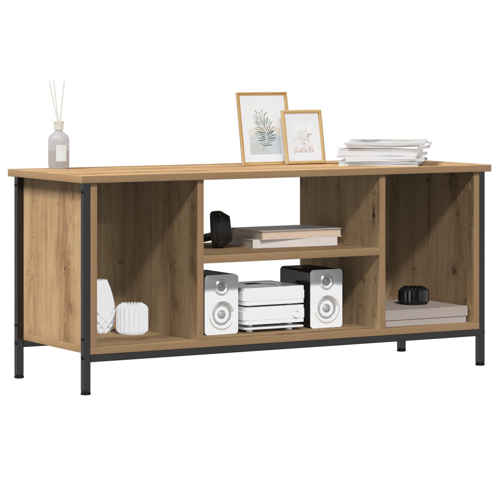 vidaXL TV-Schrank TV-Ständer Eichenholz Technisches Holz, günstig online kaufen