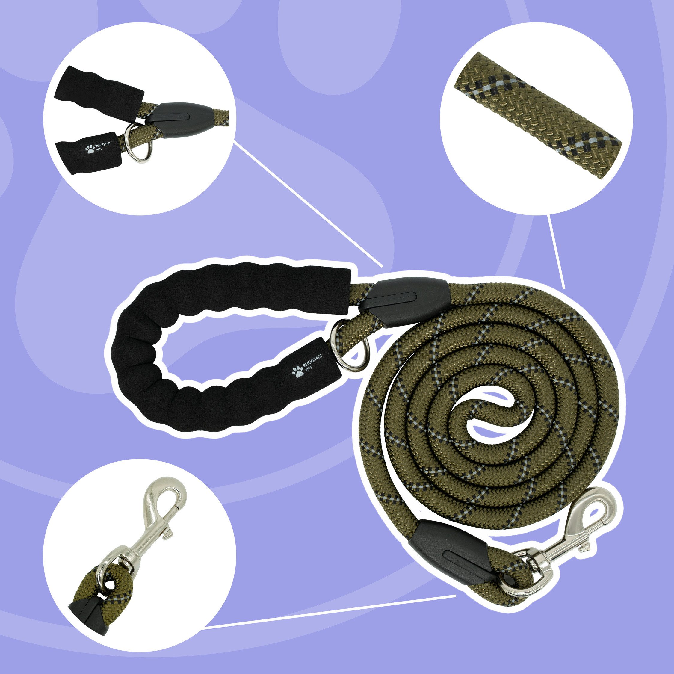 Reichstadt Hunde-Geschirr RS Pets Hundegeschirr & Leinen Set 25RSP083-4, Polyester, atmungsaktives Netzgewebe und robuster Oxford-Stoff