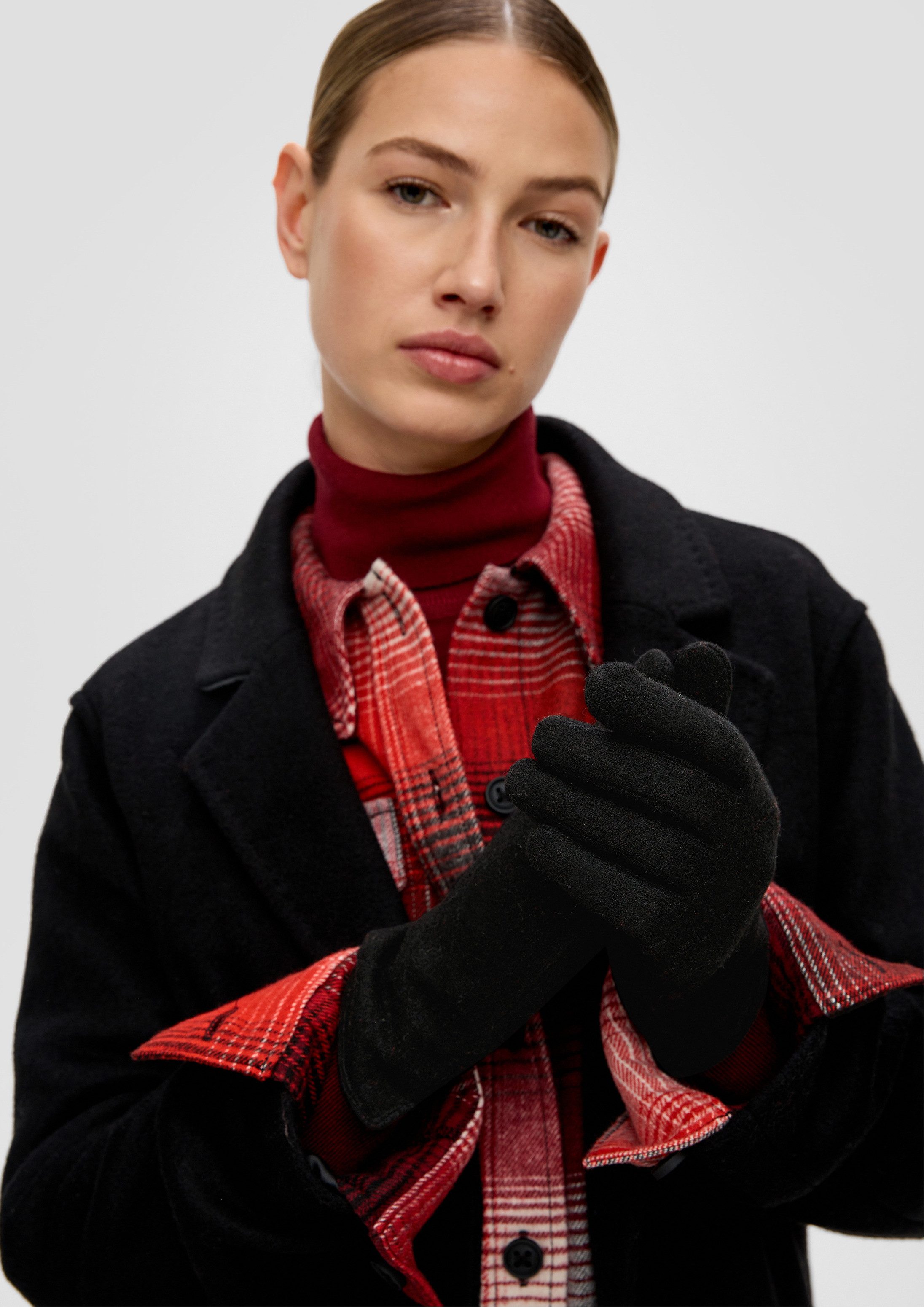 s.Oliver Strickhandschuhe Handschuhe Handschuhe aus Wollmix