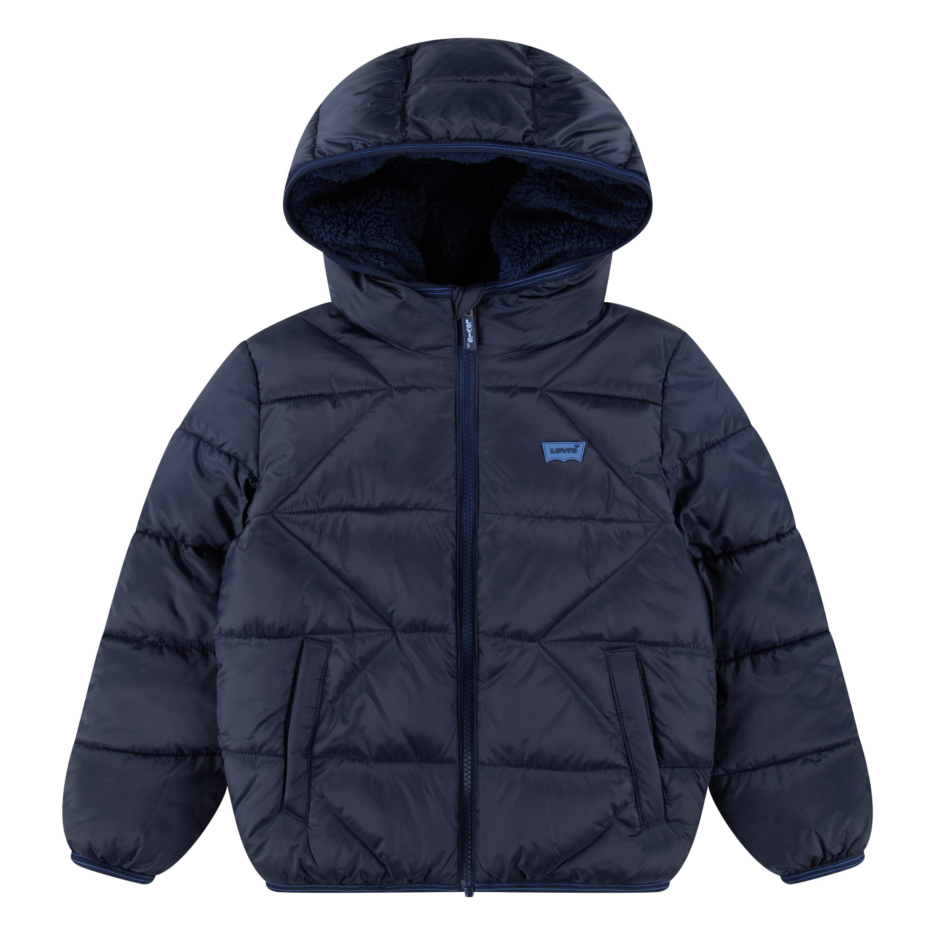 Levi's® Kids Steppjacke LVB SHERPA LINED PUFFER JKT Winterjacke for BOYS mit Kapuze