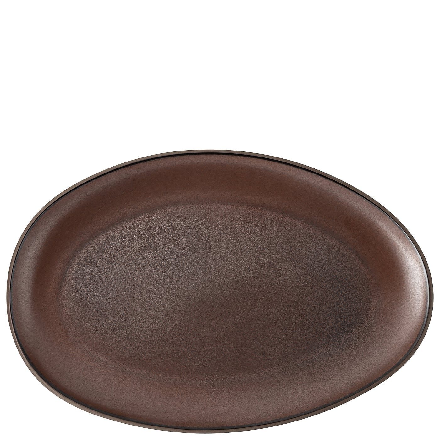 Rosenthal Servierplatte Junto Bronze Platte cm, 33 Steinzeug
