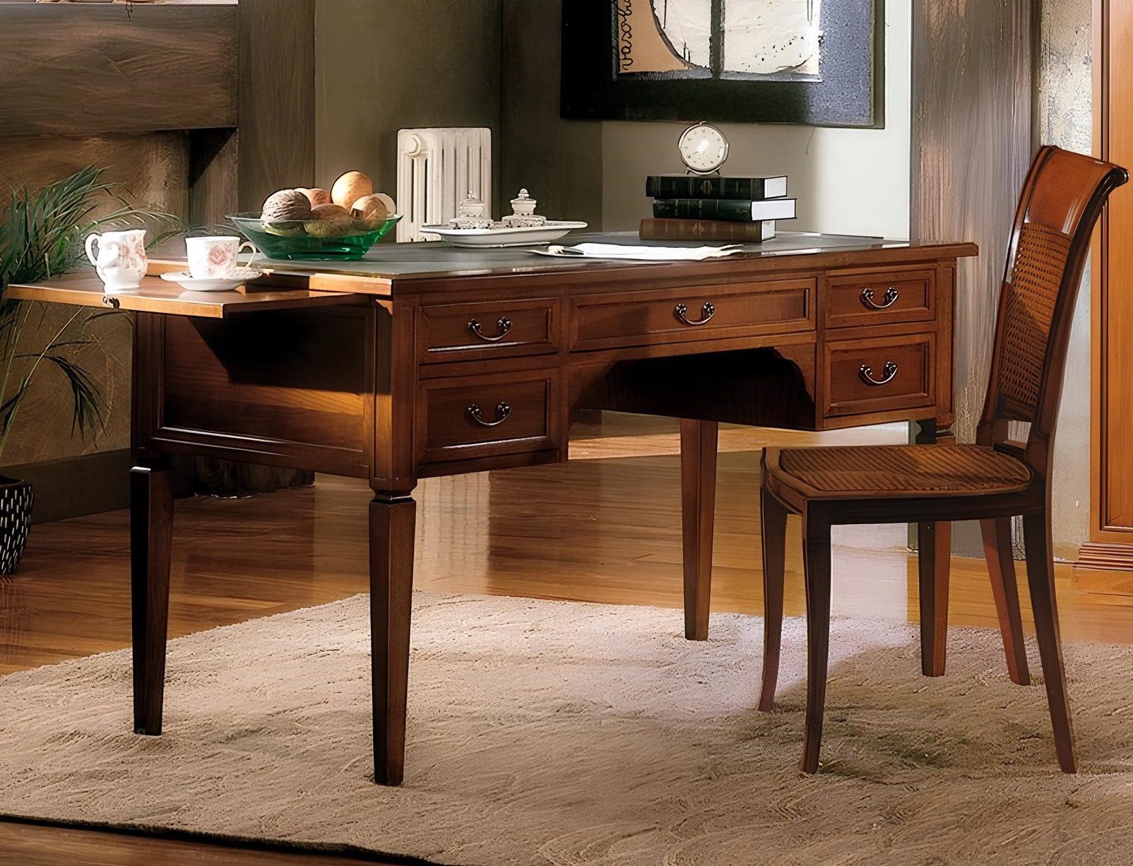 Xlmoebel Schreibtisch Italienisches Möbel Schreibtisch Büro Sekretär Holztisch (1-St., Schreibtisch), Hergestellt in Europa