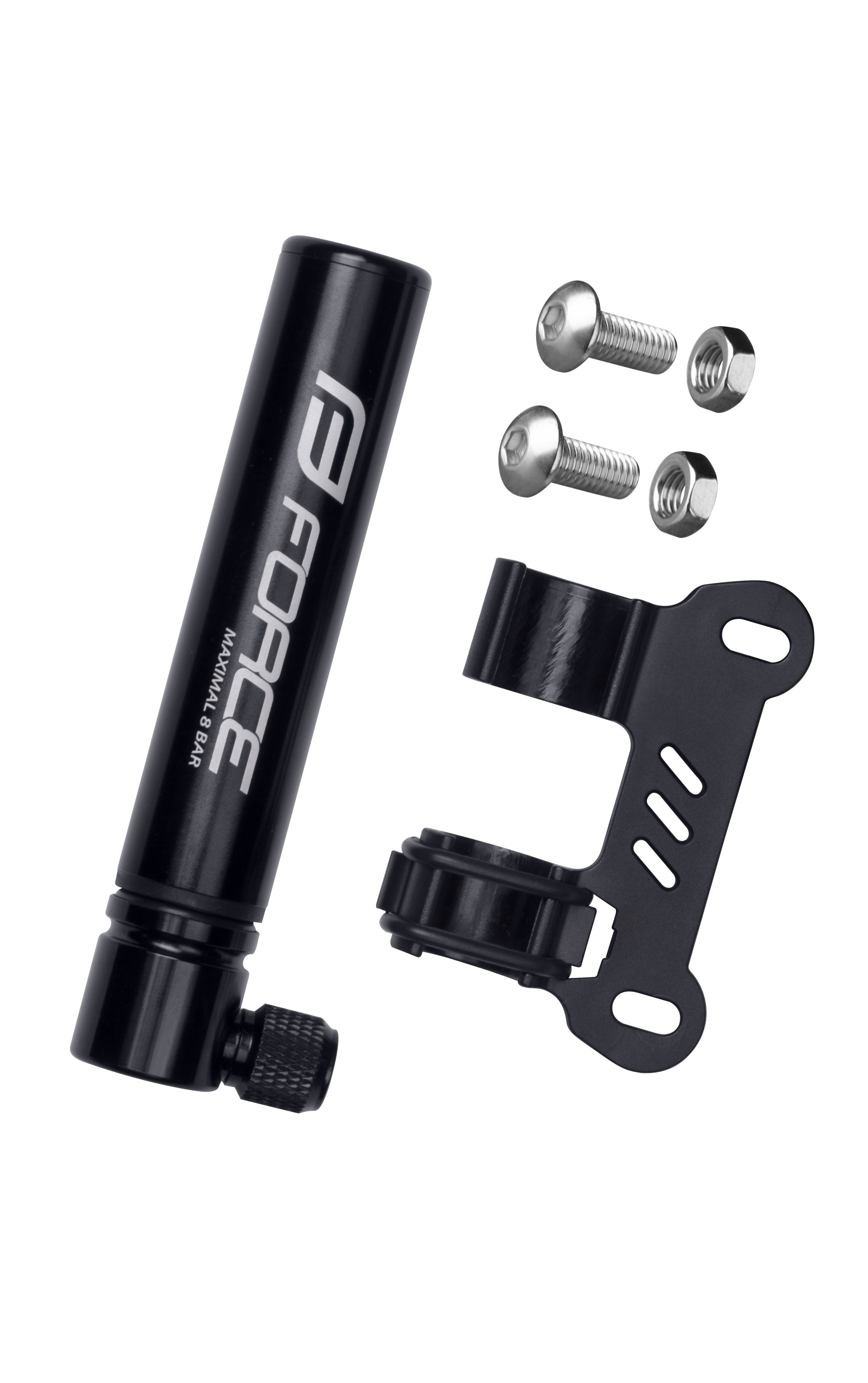 Sattelklemmring Minipumpe FORCE MINI Alu/schwarz