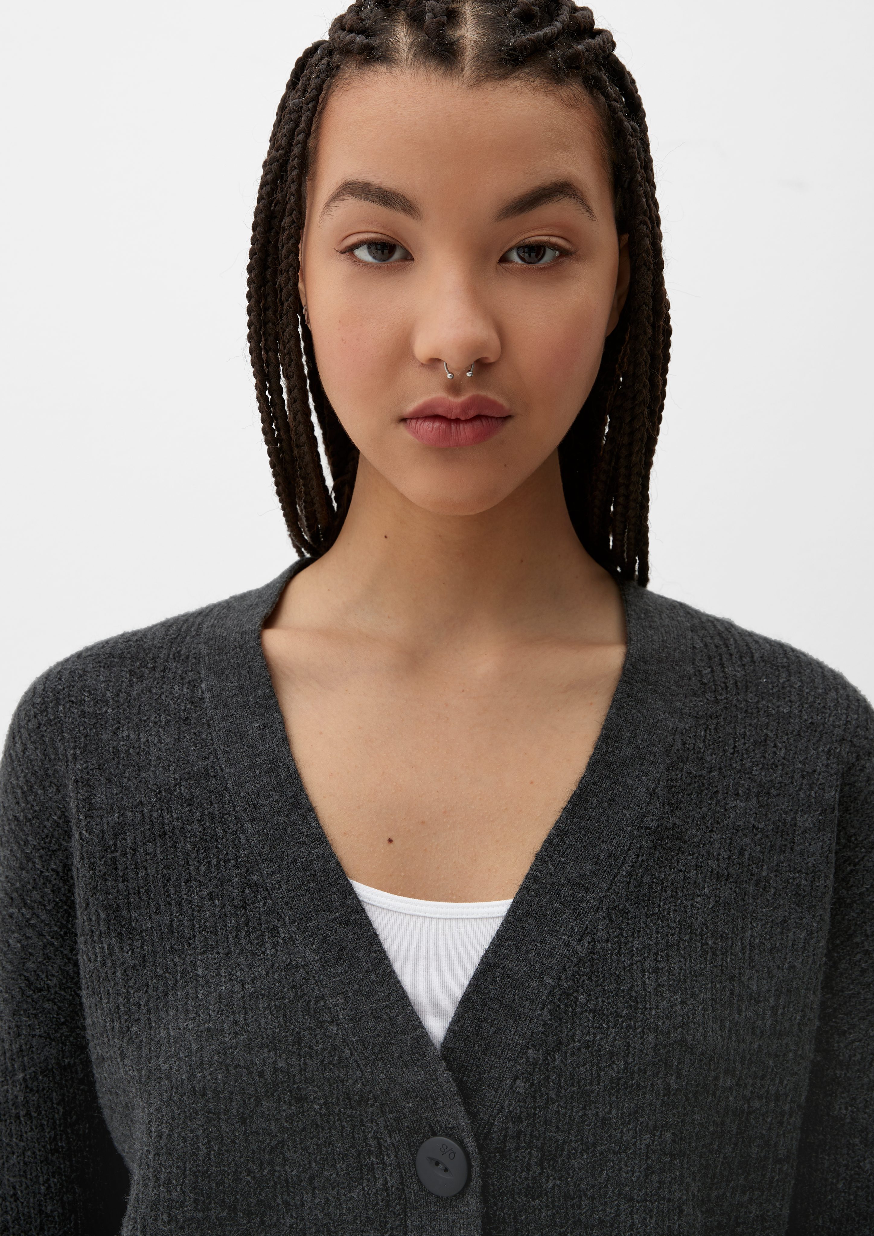 QS Funktionsjacke Cardigan aus Strick günstig online kaufen
