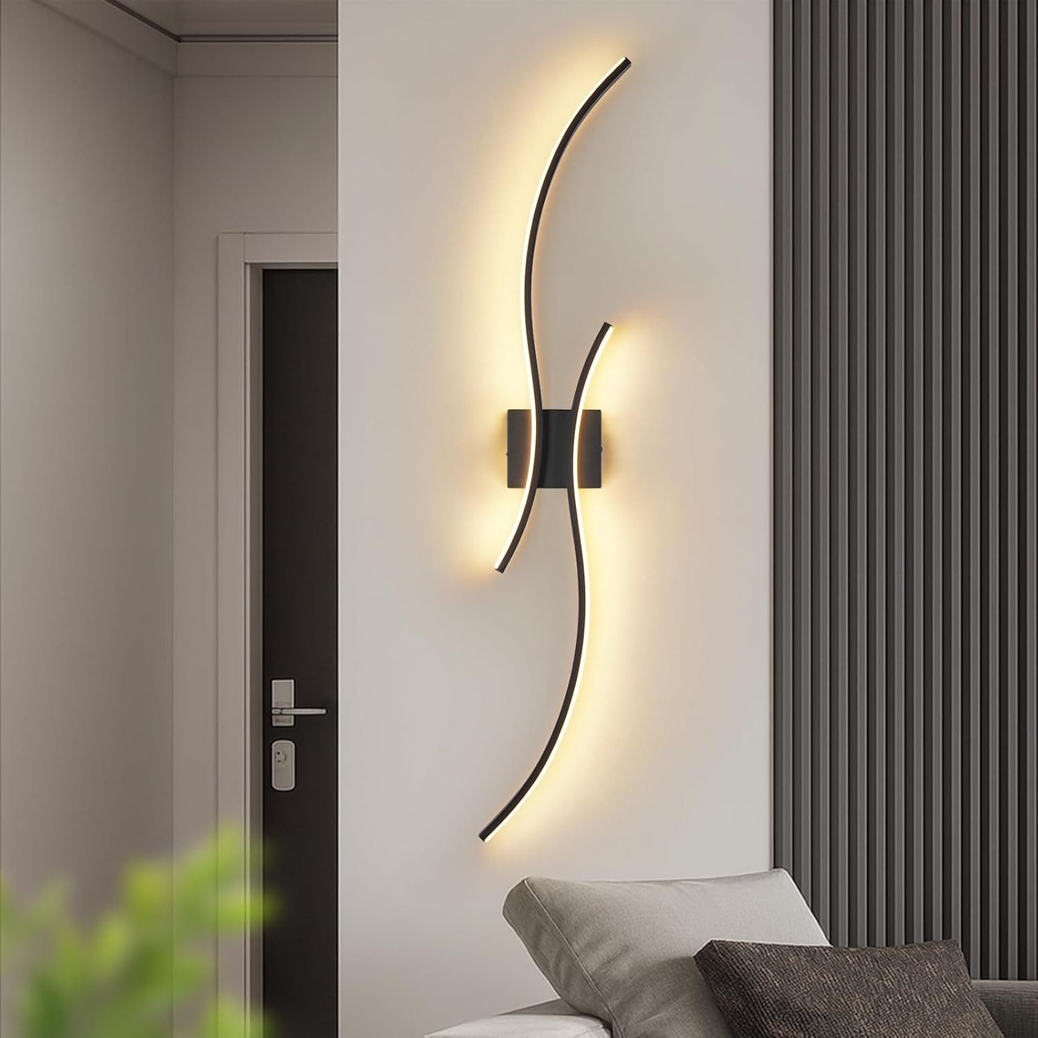 ZMH LED Wandleuchte Innen,Modern Wandlampe Dimmbare Wandbeleuchtung, LED fe günstig online kaufen