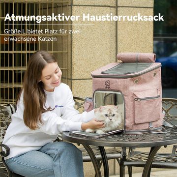 Welikera Tiertransporttasche Tiertransporttasche,faltbar Katze-Hundetransportbox mit Matte bis 10kg bis 10,00 kg