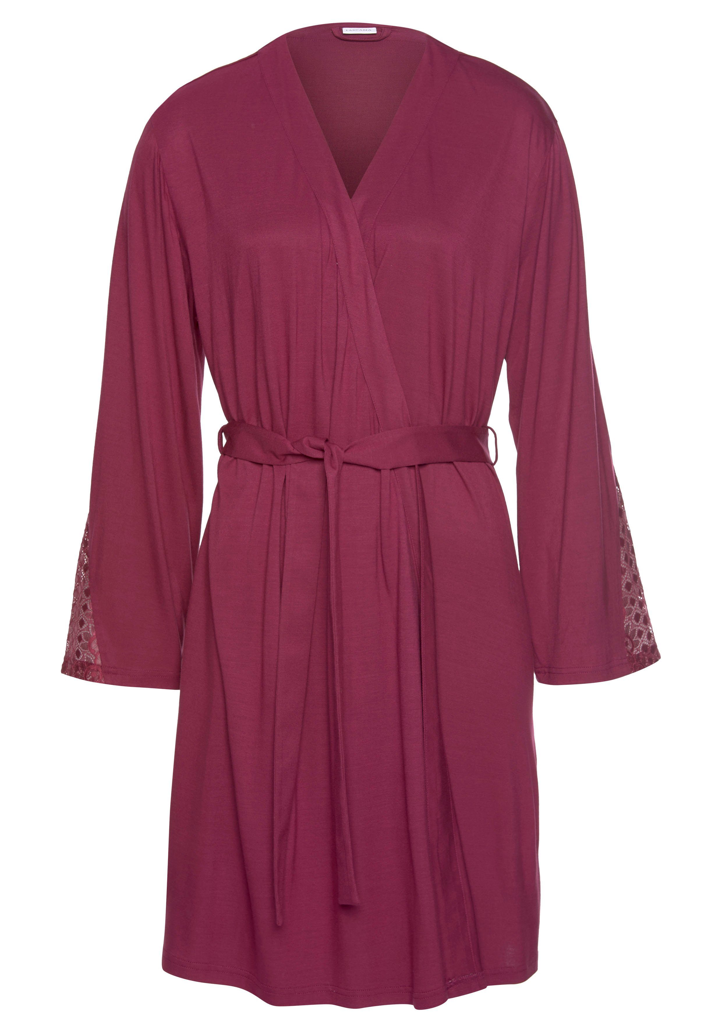 LASCANA Kimono, Kurzform, Viskose, Gürtel, mit günstig online kaufen