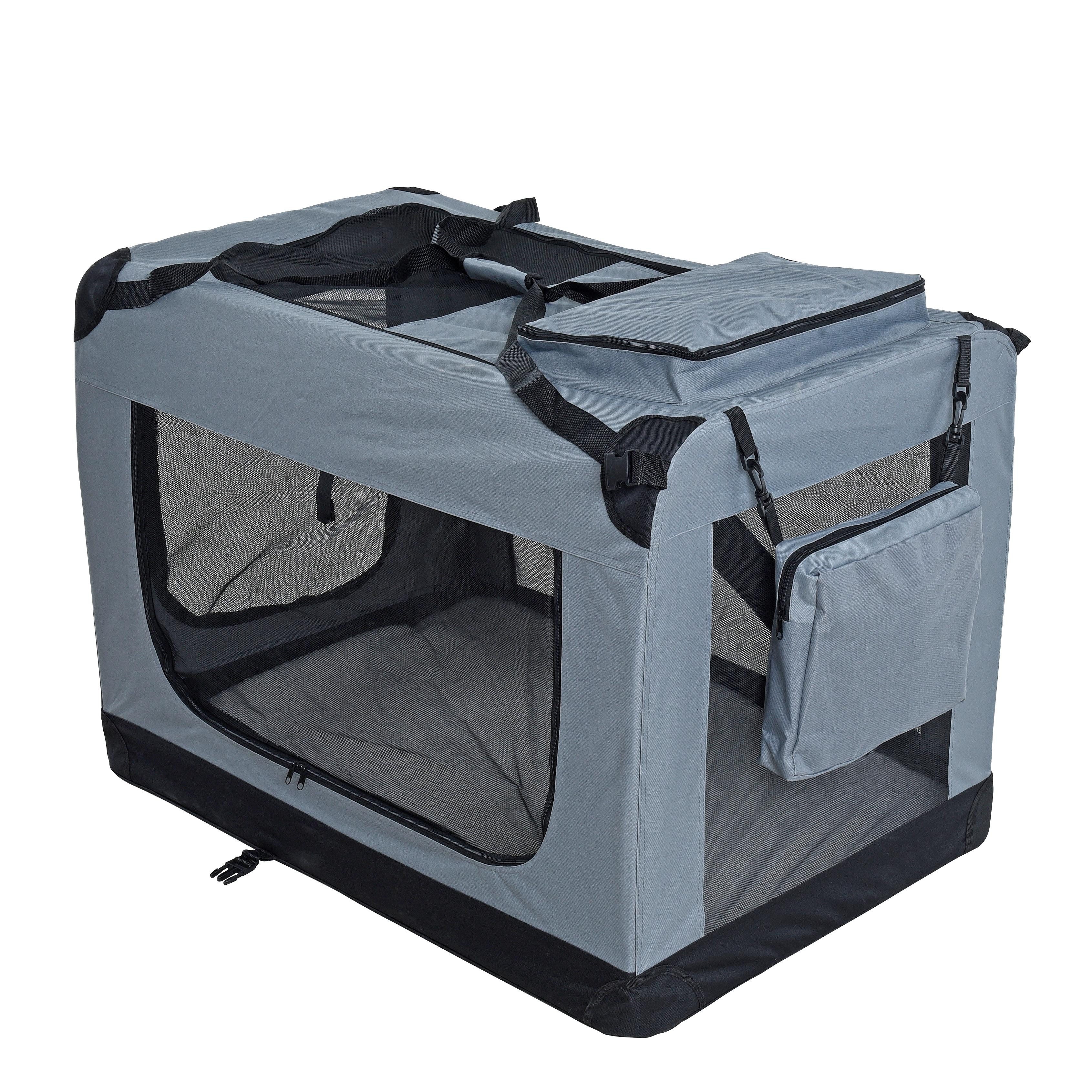 ESTEXO Tiertransportbox Transportbox Hundebox Faltbox XXXL Transporttasche faltbar Tierbox H
