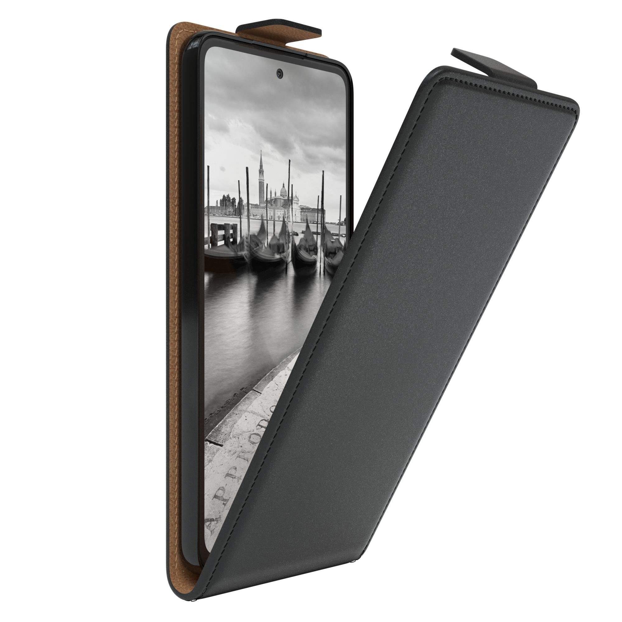 EAZY CASE Handyhülle Flipcase für Samsung Galaxy A53 5G 6,5 Zoll, Tasche  Klapphülle Handytasche zum Aufklappen Etui Kunstleder Schwarz