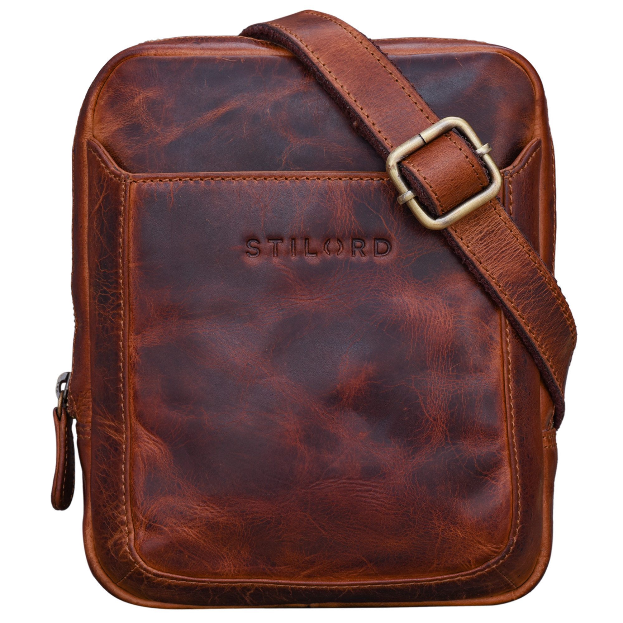 Schultertasche "Costa" Herrenhandtasche Leder Umhängetasche