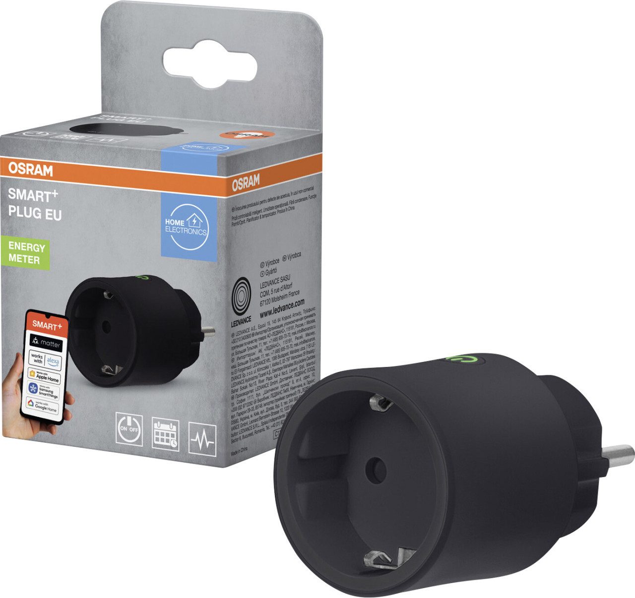 Osram Steckdose Osram Steckdose SMART+ Matter EU Schwarz