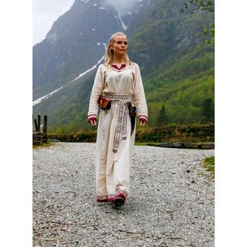 Leonardo Carbone Ritter-Kostüm Wikinger Kleid "Lagertha" Natur/Rot XS