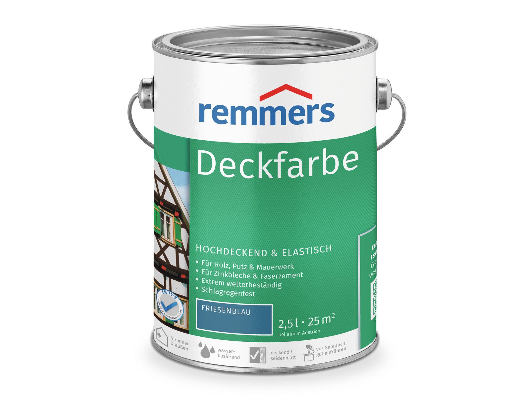 Remmers Wetterschutzfarbe Deckfarbe anthrazitgrau (RAL 7016) 2,5 Liter