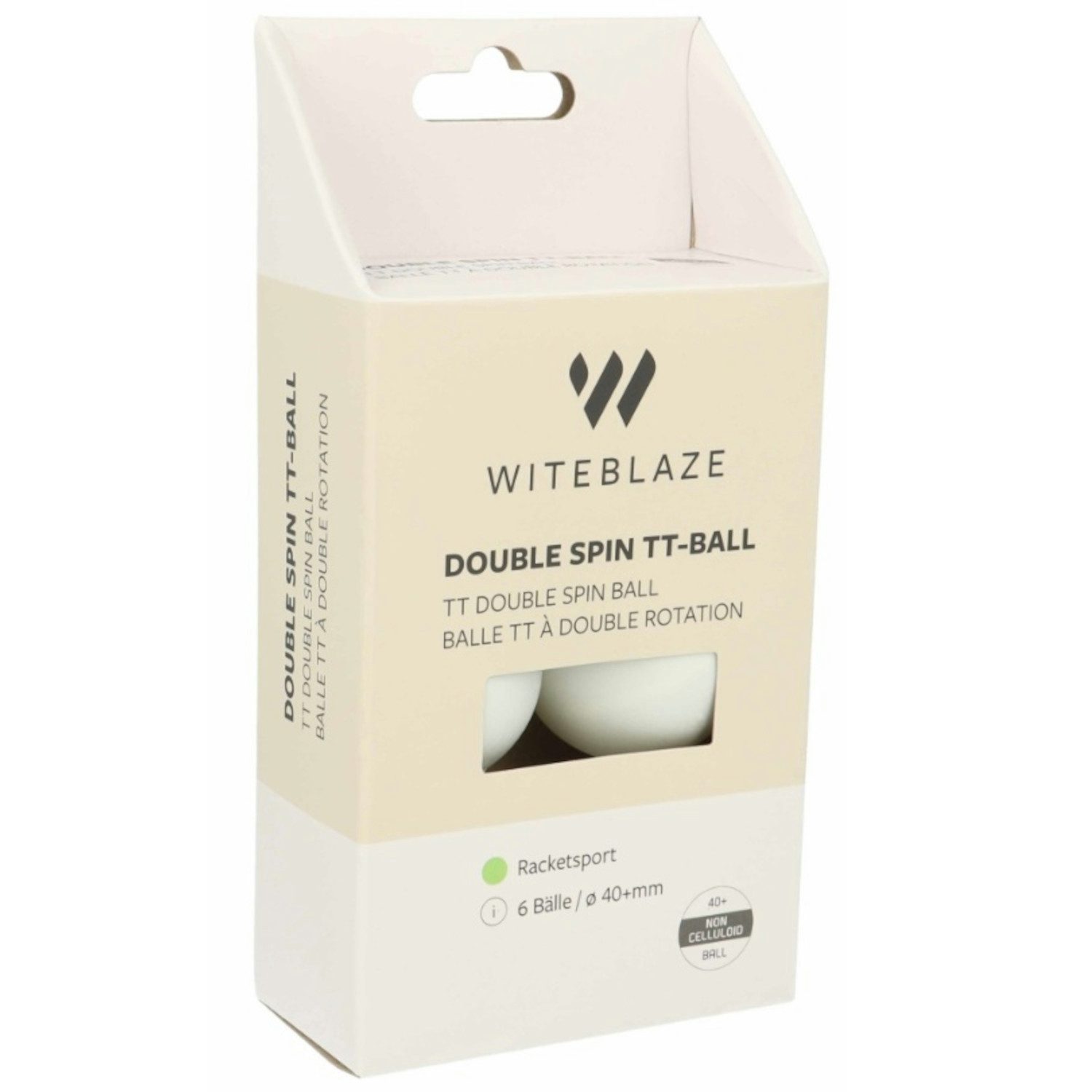 Witeblaze Tischtennisball Witeblaze Tischtennisball DOUBLE SPIN 6er Pack