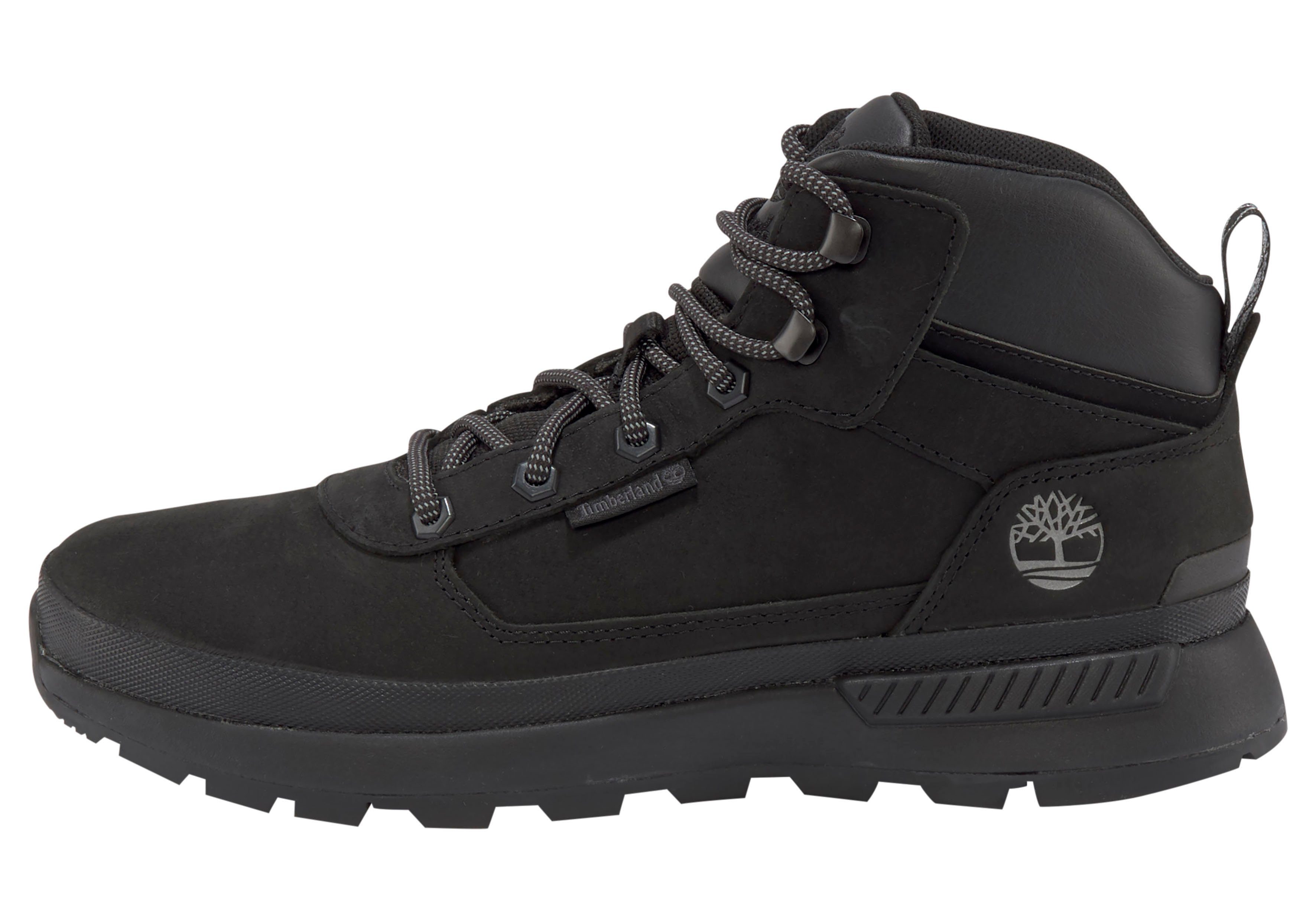 Field Timberland Trekker Schnürboots schwarz Mid