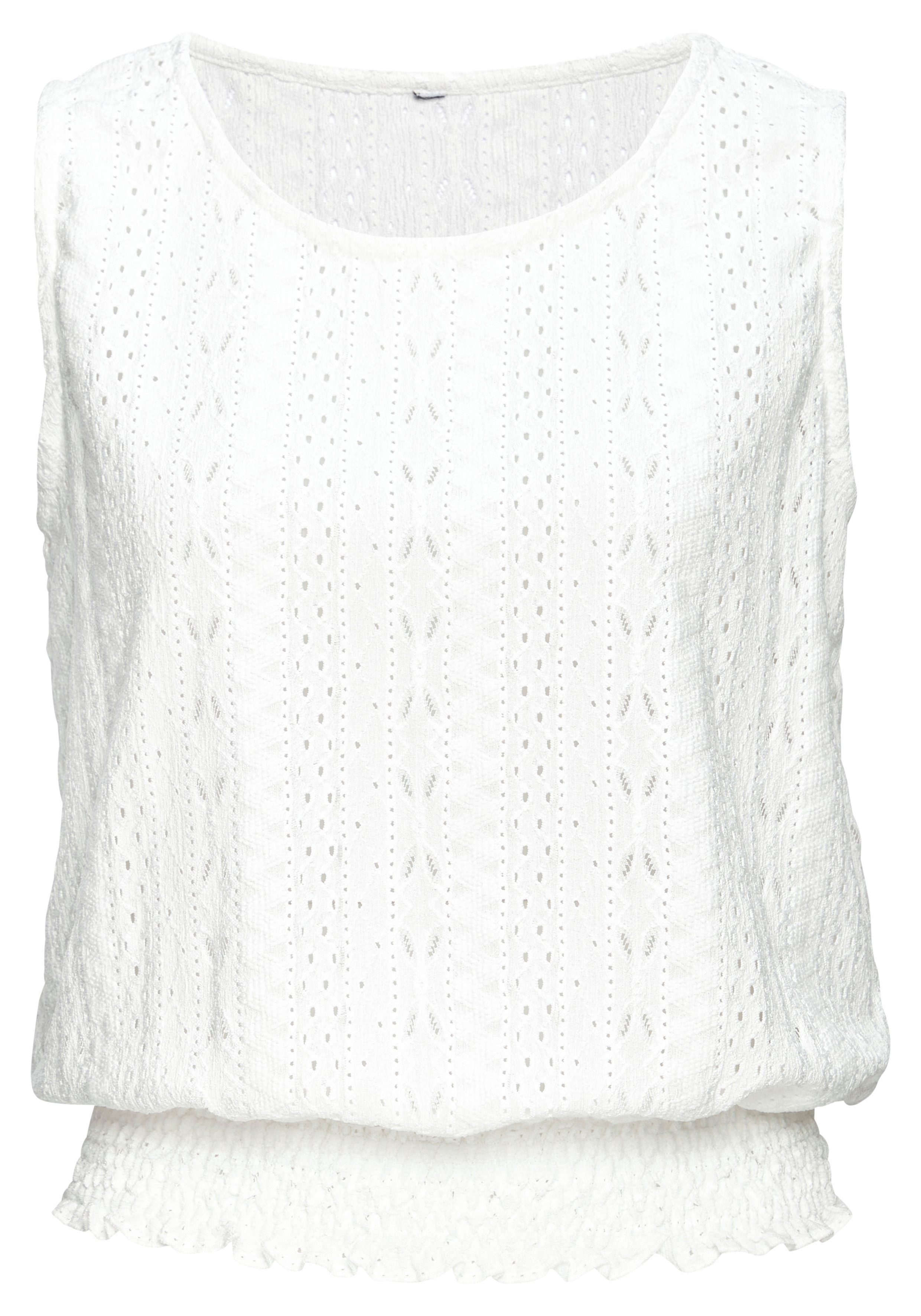 Vivance Tanktop mit Lochstickerei, Top. € 24,99