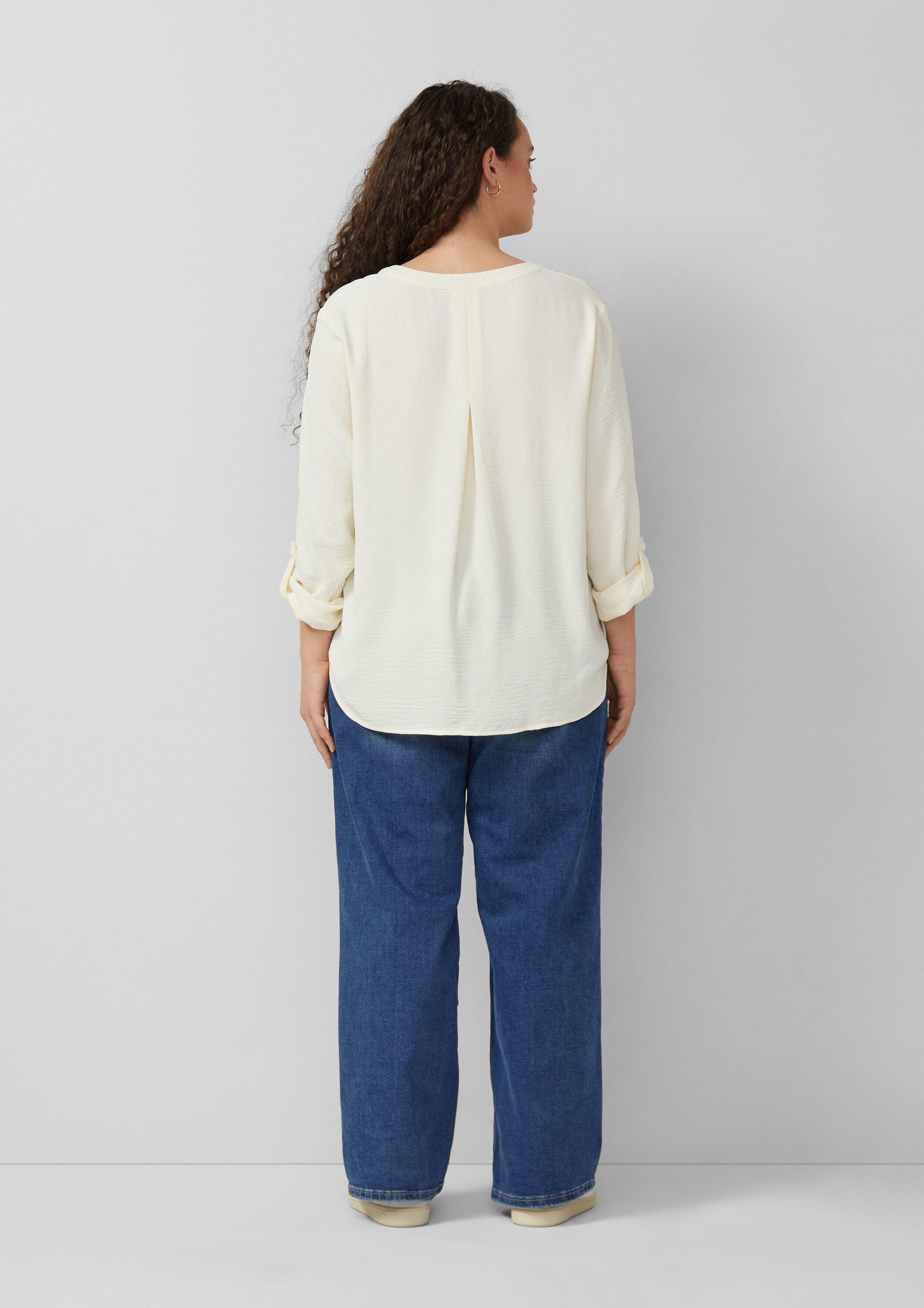 QS Langarmbluse Bluse Tunikabluse