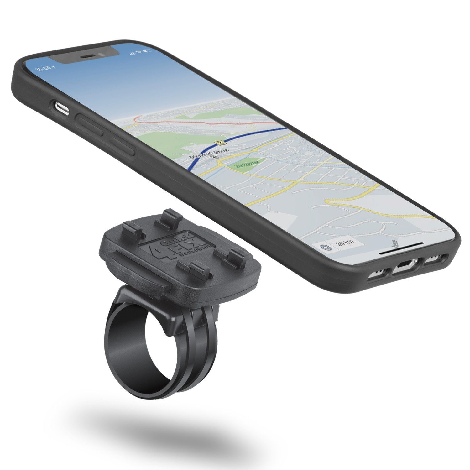 WICKED CHILI Tour Case wasserdichte Fahrradhalterung für Apple iPhone 11  Pro Max Fahrrad / Motorrad Handy Halterung, schwarz