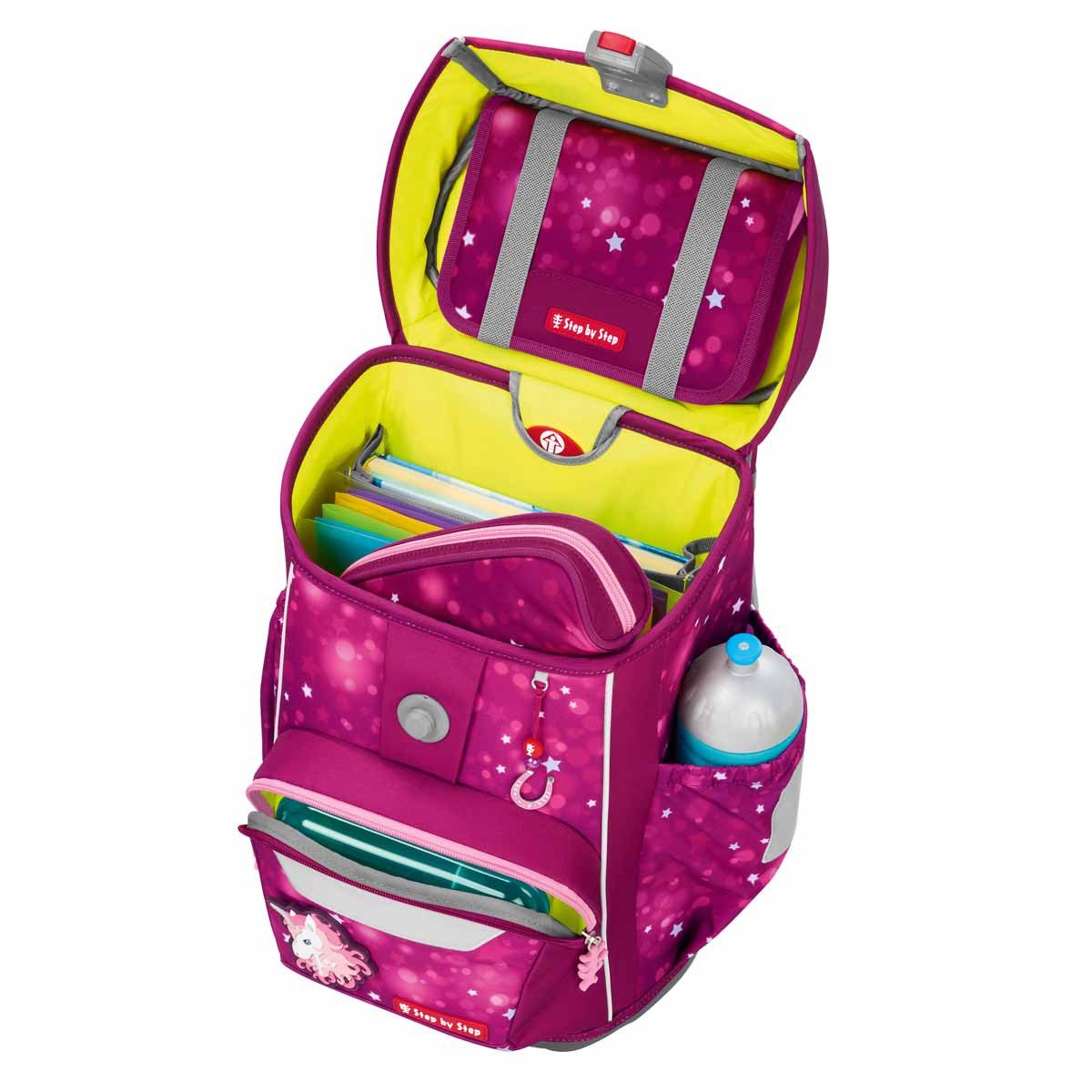 Step by Step Schulranzen Schulranzen-Set GIANT Sweet Unicorn Nuala 5-teilig (5-teilig), Grundschulranzen für große Kinder, ergonomisch – Bild 2 von 5