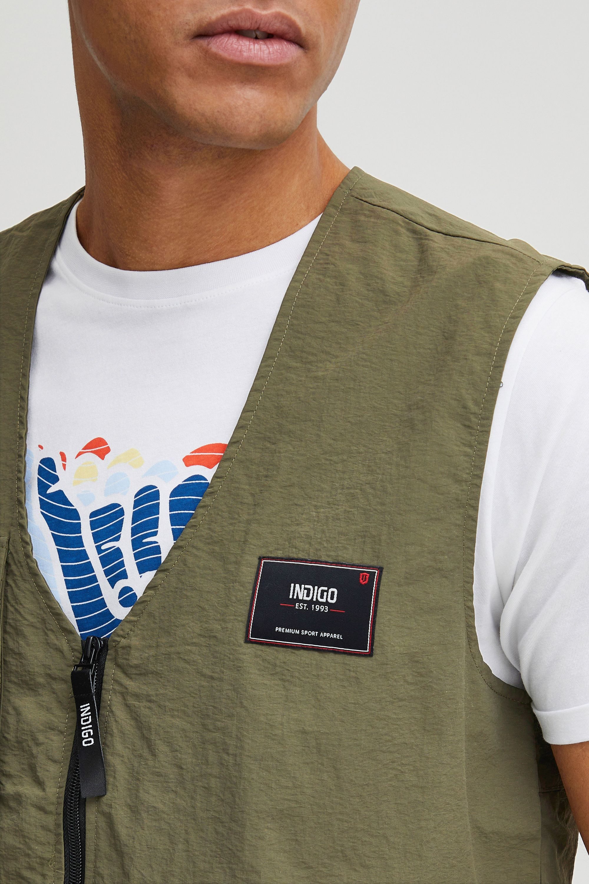 Indicode Kurzweste IDPiet Modische Jacke