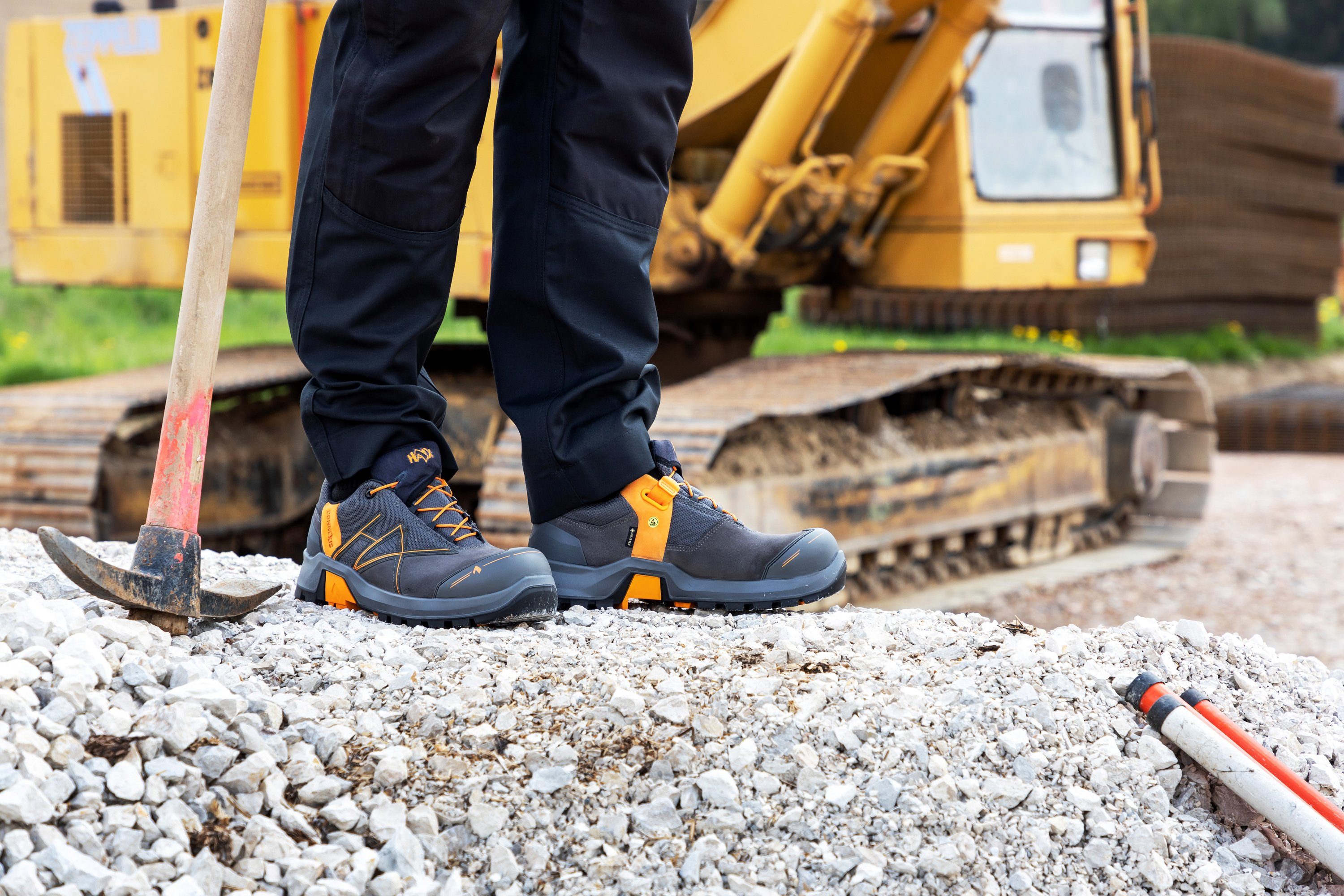 haix Haix CONNEXIS Safety+ GTX low grau/orange Arbeitsschuh