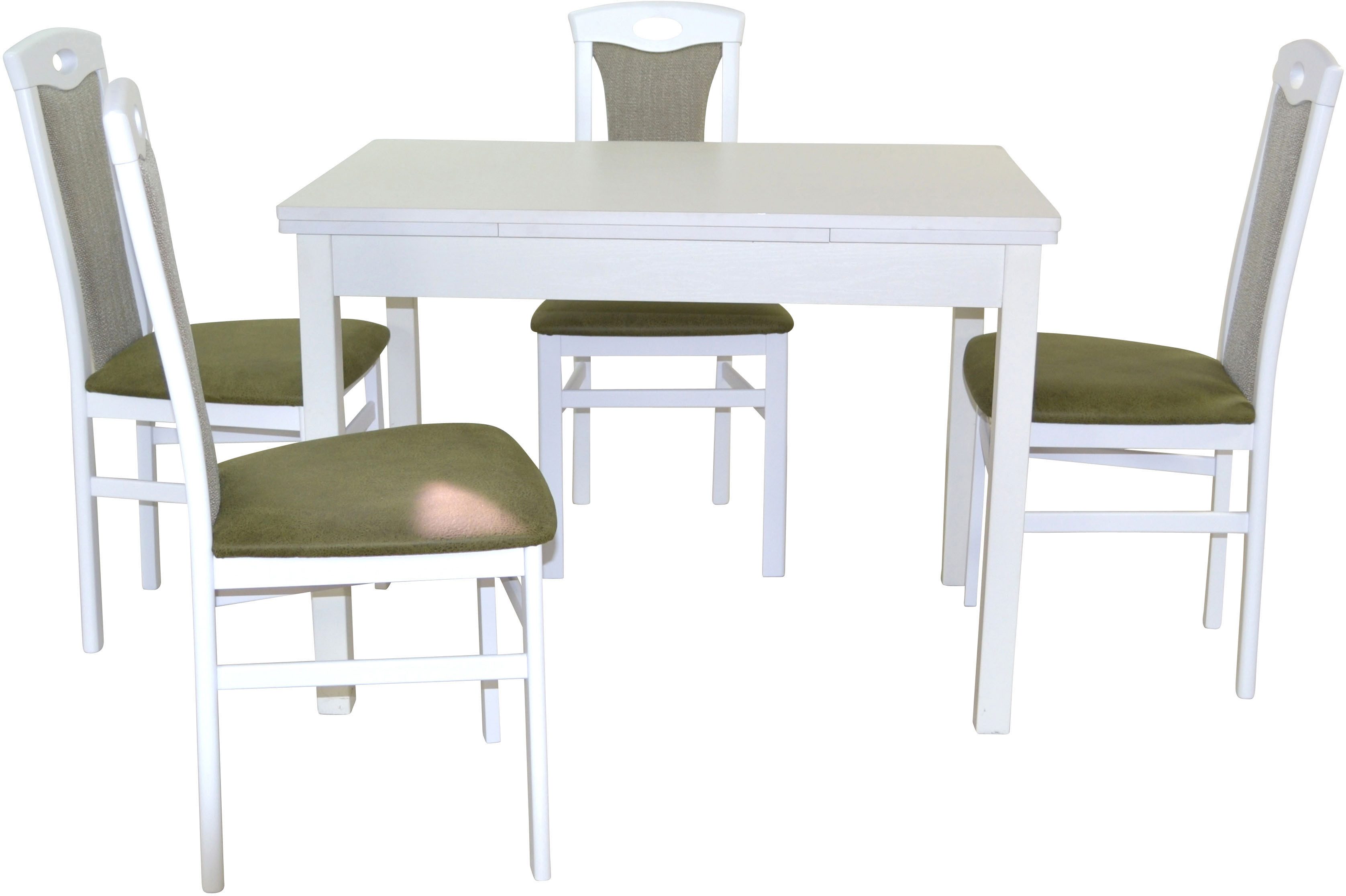 HOFMANN LIVING AND MORE Essgruppe 5tlg. Tischgruppe, (Spar-Set, 5-tlg., 5tlg. Tischgruppe), Stühle montiert