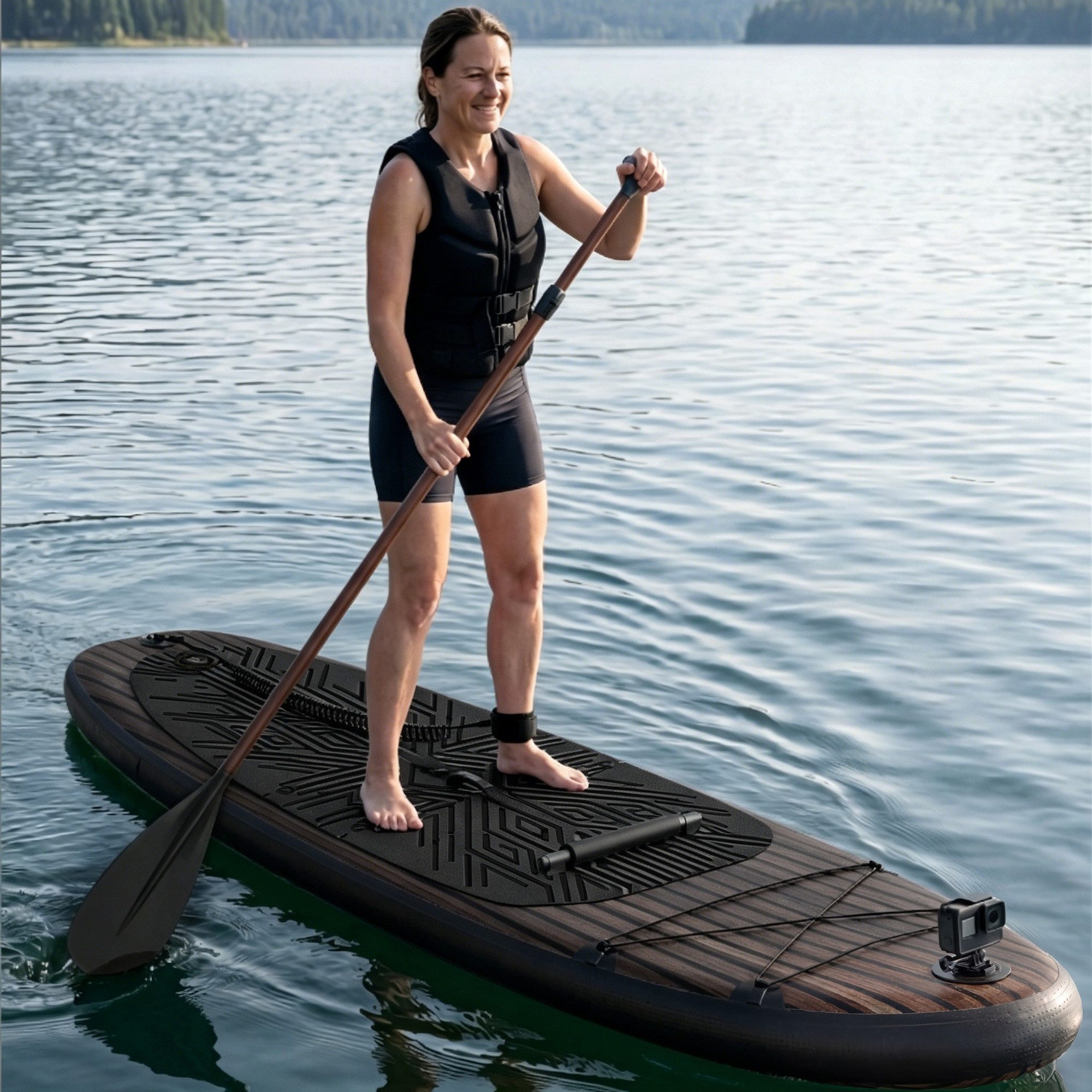 HOMALL Inflatable SUP-Board Aufblasbares SUP-Board Komplettset 320 cm Stand Up Paddle Board