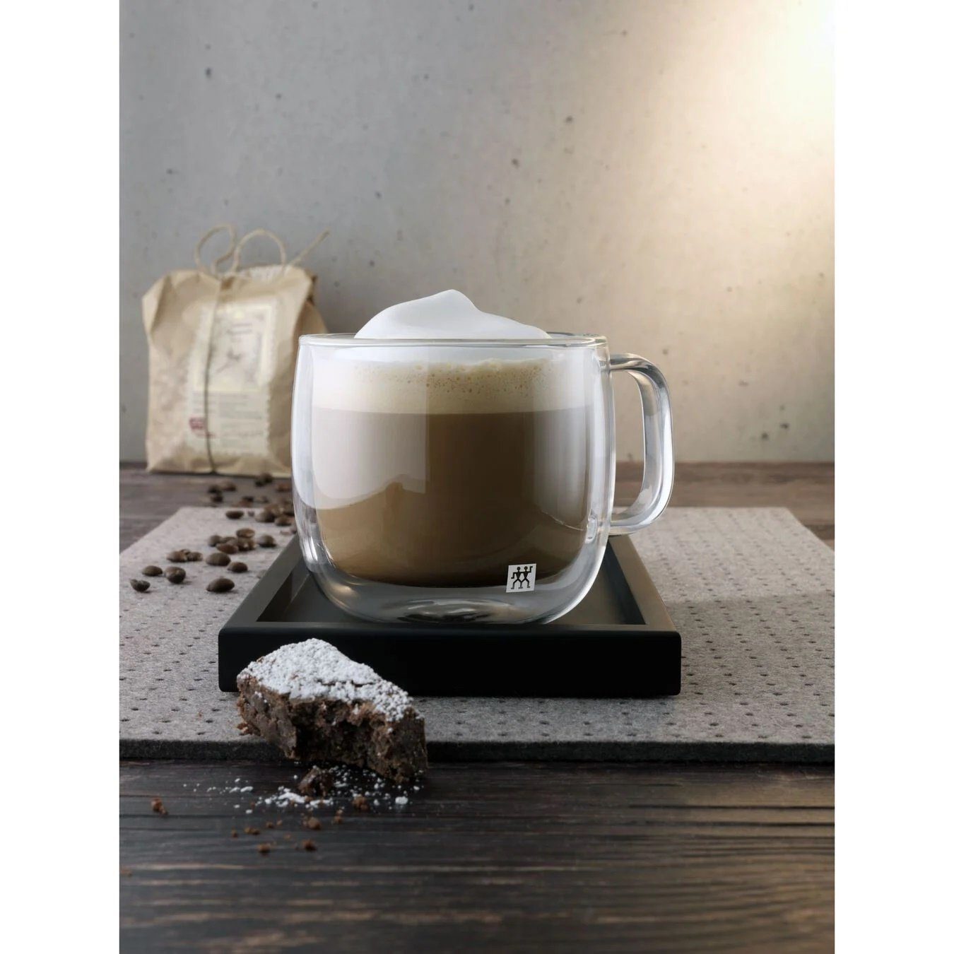 Cappuccinotasse ZWILLING Sorrento Plus Cappuccinoglasset, 450 ml / 2-tlg hochwertiges Borosilikatglas, 2-tlg., Borosilikatglas