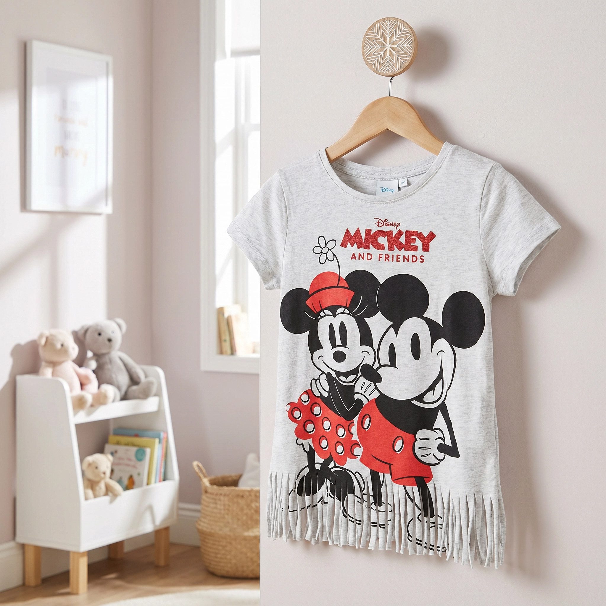 Disney Print-Shirt Minnie und Mickey Maus Jugend Mädchen T-Shirt Gr. 134 bis 164