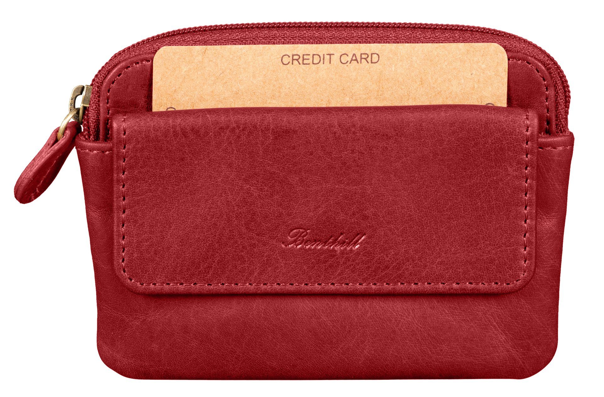 Benthill Schlüsseltasche Echt-Leder Schlüsseletui mit Kartenfach - Münzbörs günstig online kaufen